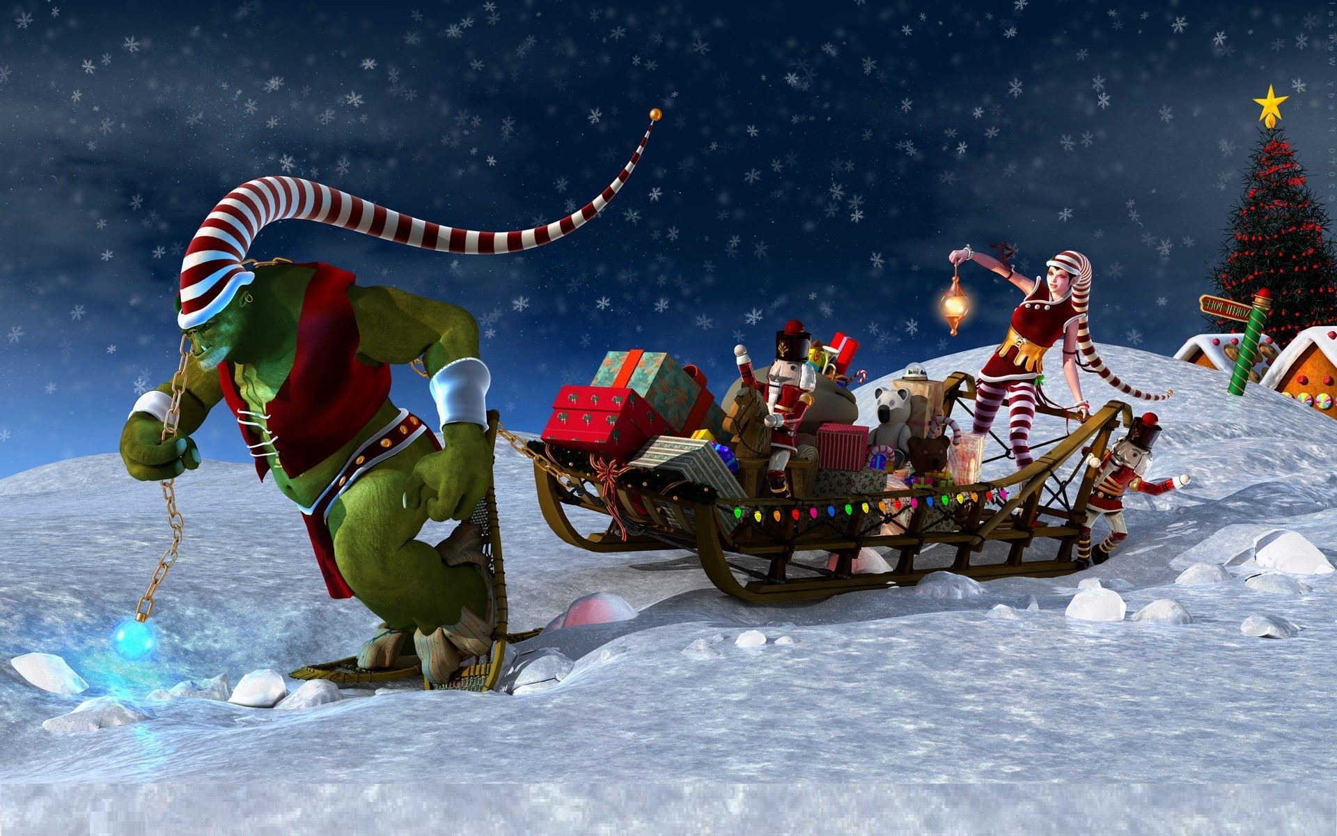 Animated Christmas Backgrounds For Desktop Wallpaper