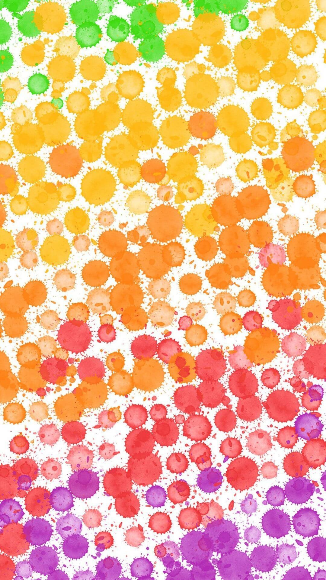Colorful Dots Wallpaper iPhone HD