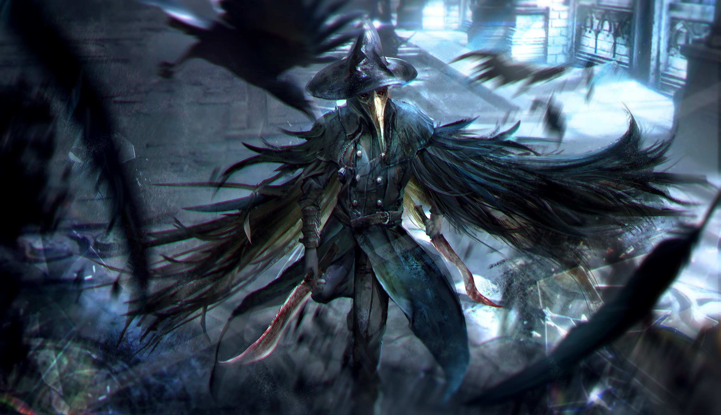 Bloodborne Eileen the Crow Game Art Wallpaper