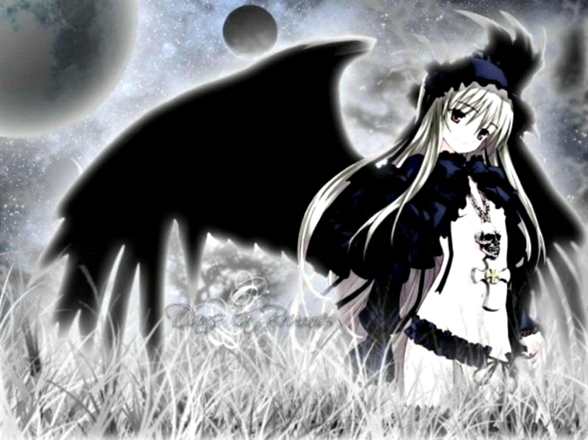 Download Dark Angel Anime Girl wallpaper