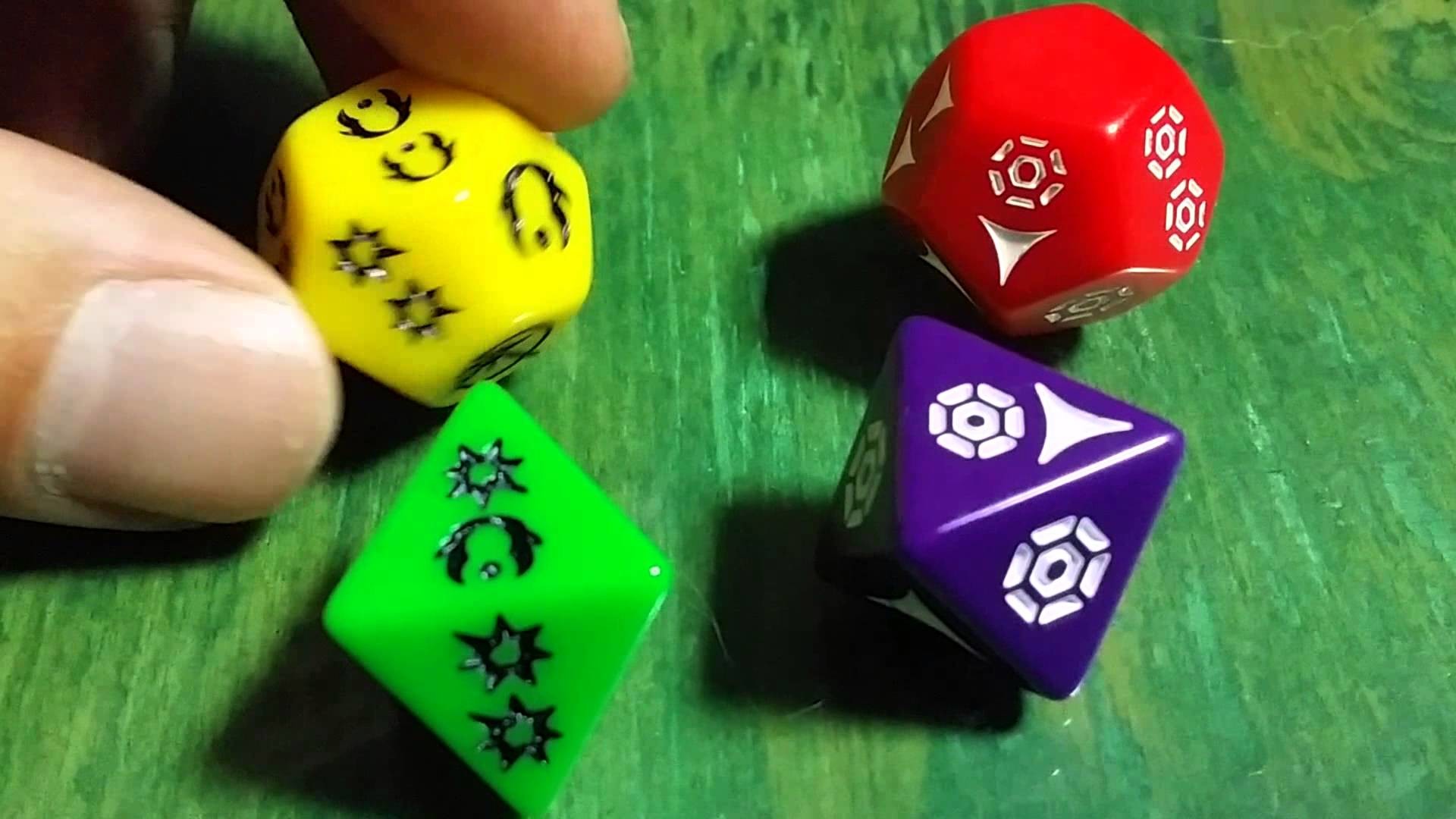 Star Wars Narrative RPG Dice Overview