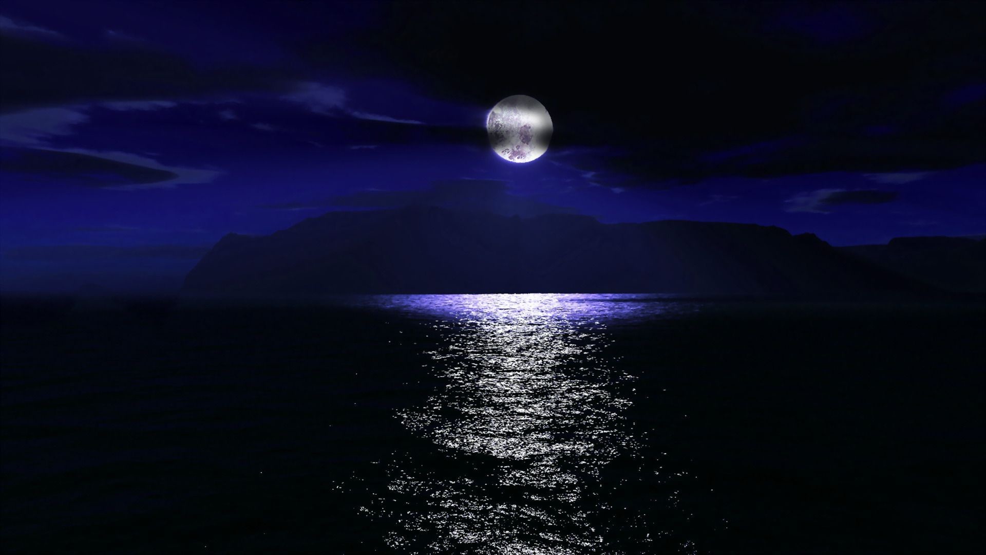 full moon over the sea wallpaper 1084134 night sky moon cloud sea