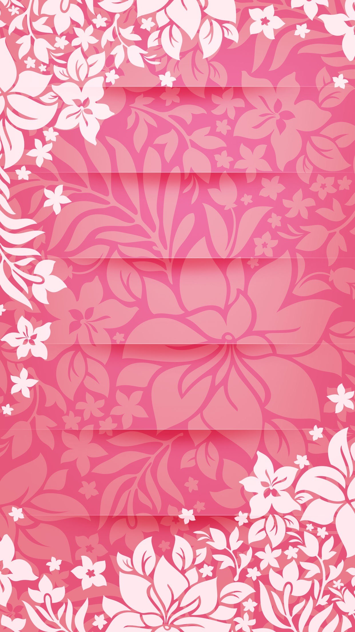 Shelves Flower Pattern Pink HD iPhone 6 plus Wallpaper