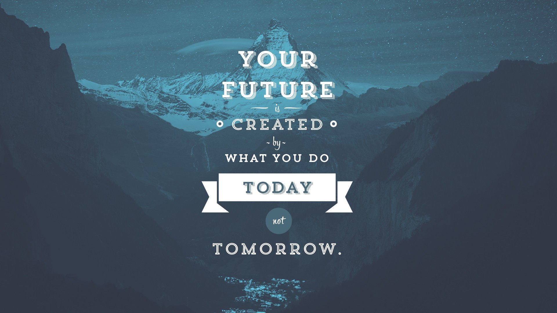 Your Future Is Created By What You Do Today, Not Tomorrow