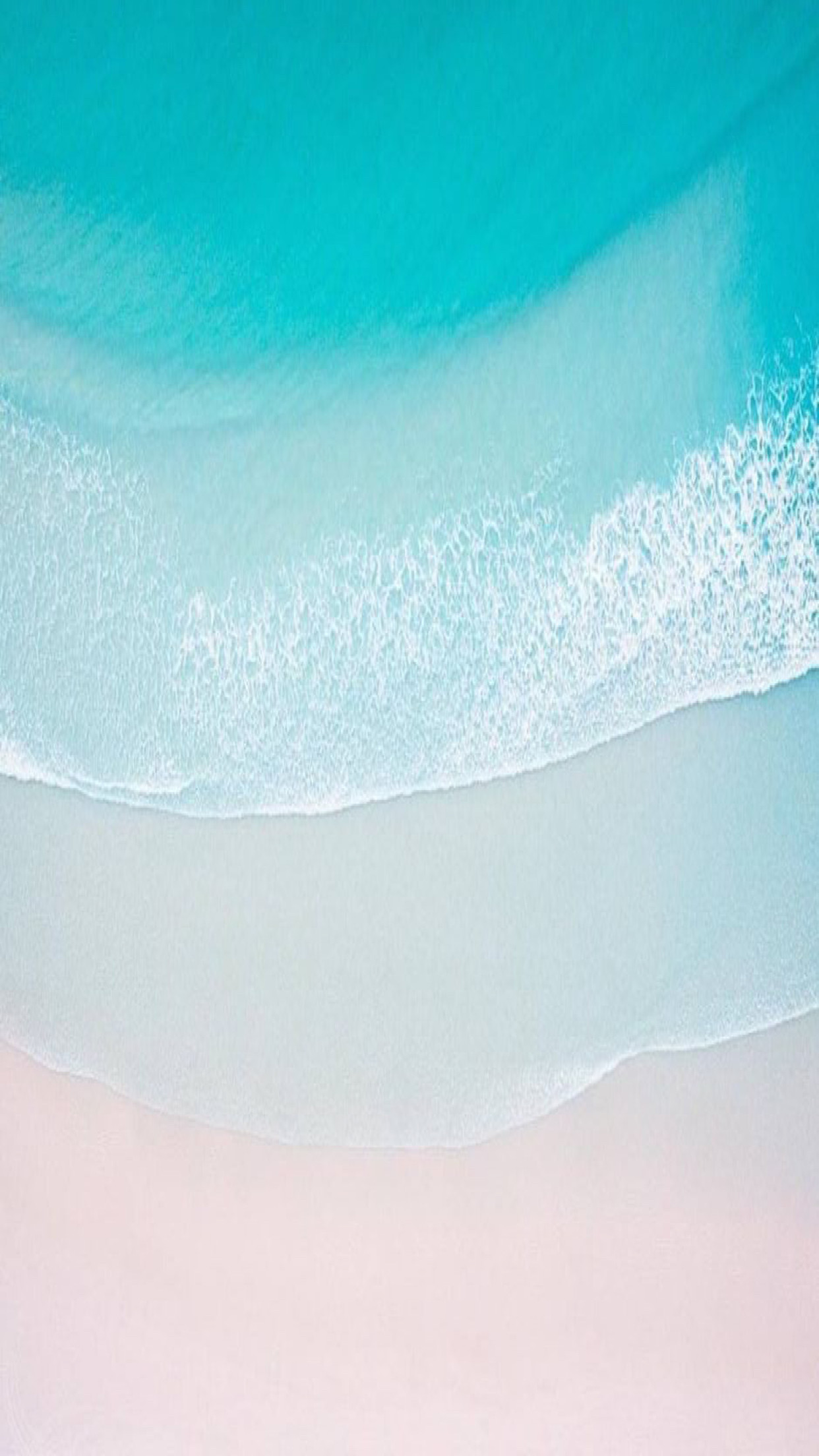 iOS 11, Turquoise, sand, beach, ocean, abstract, apple, wallpaper