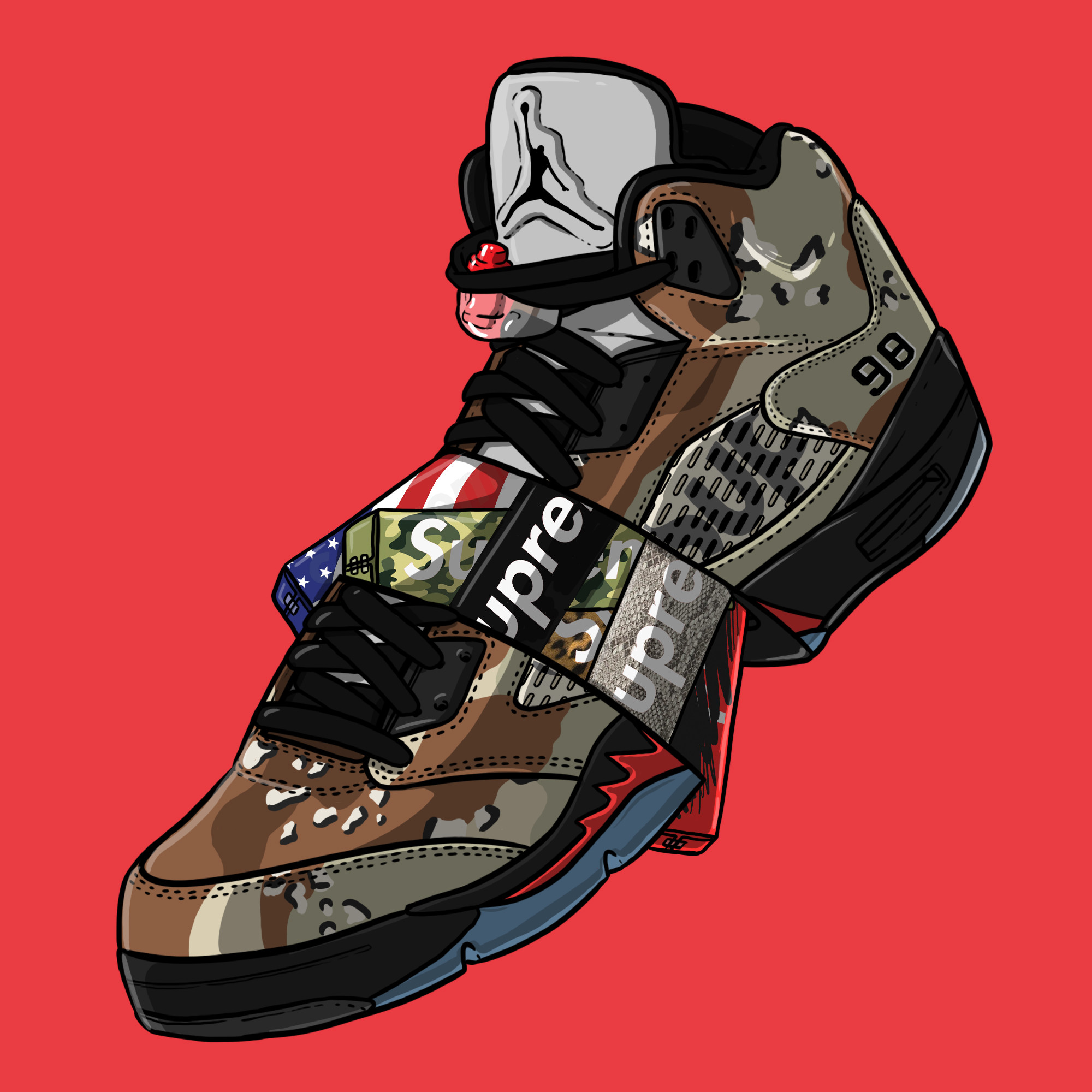 Sneaker Art – Supreme V