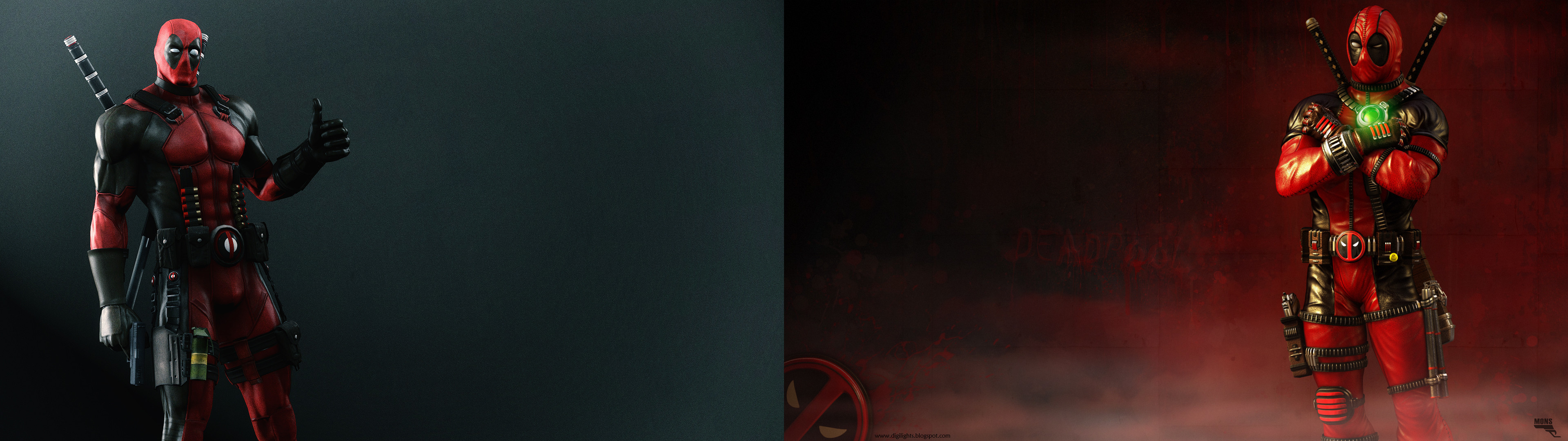 Deadpool Wallpaper Dual Monitor, 3840 X 1080