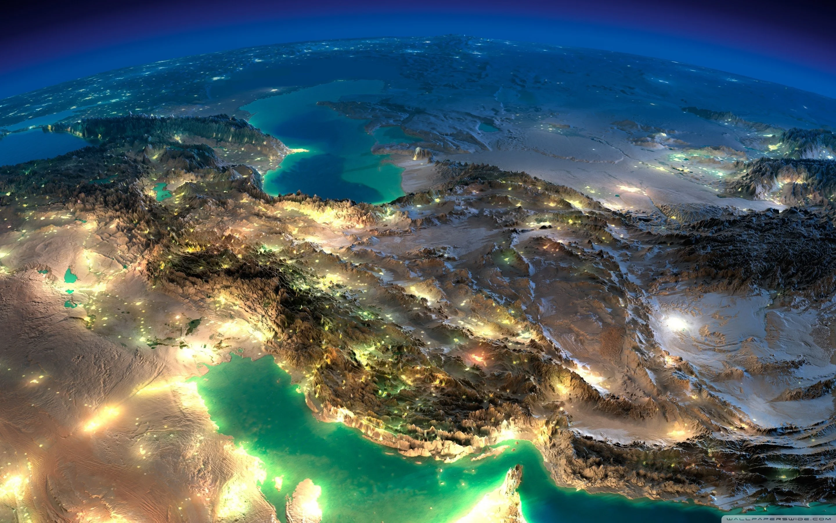 Very Nice Satellite Images Of Iran HD Wide Wallpaper for Widescreen
