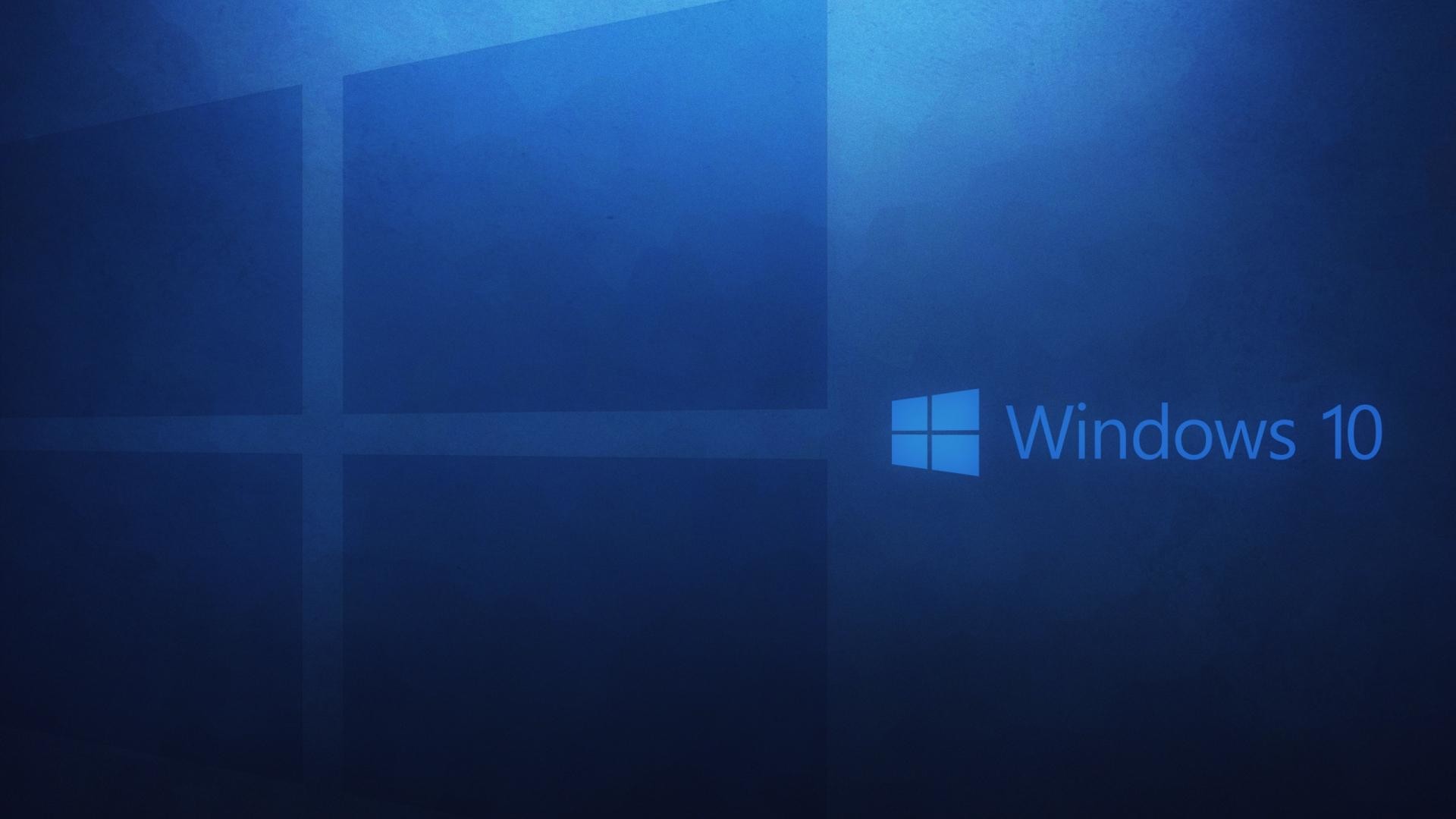 Windows 10 Microsoft OS Operating System Blue Shadow Logo Text