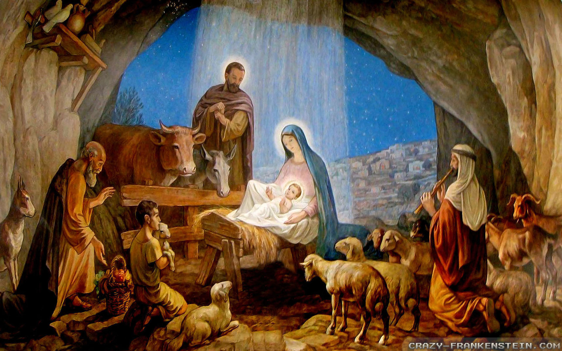 Videos Home Wallpapers Holiday wallpapers Christmas wallpapers christmas nativity wallpapers