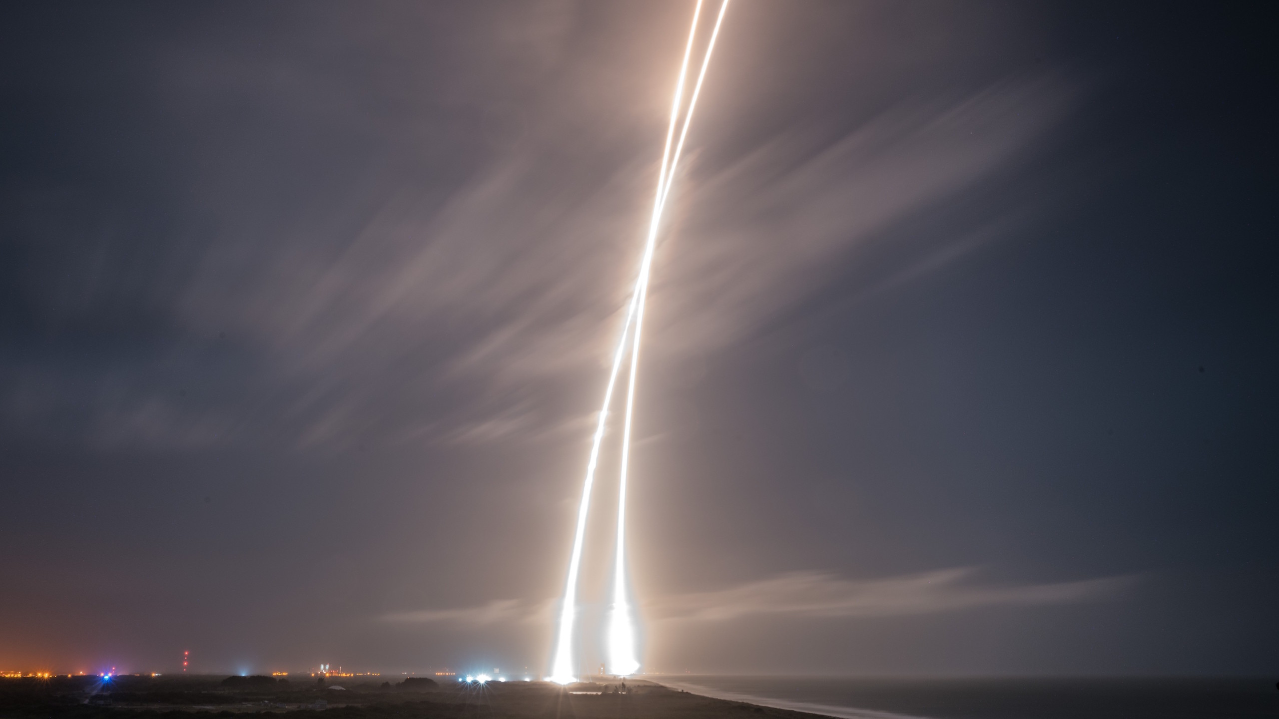 SpaceXs launch and landing of Falcon9 rocket 2560×1440 1080p in comments Top reddit wallpapers Pinterest