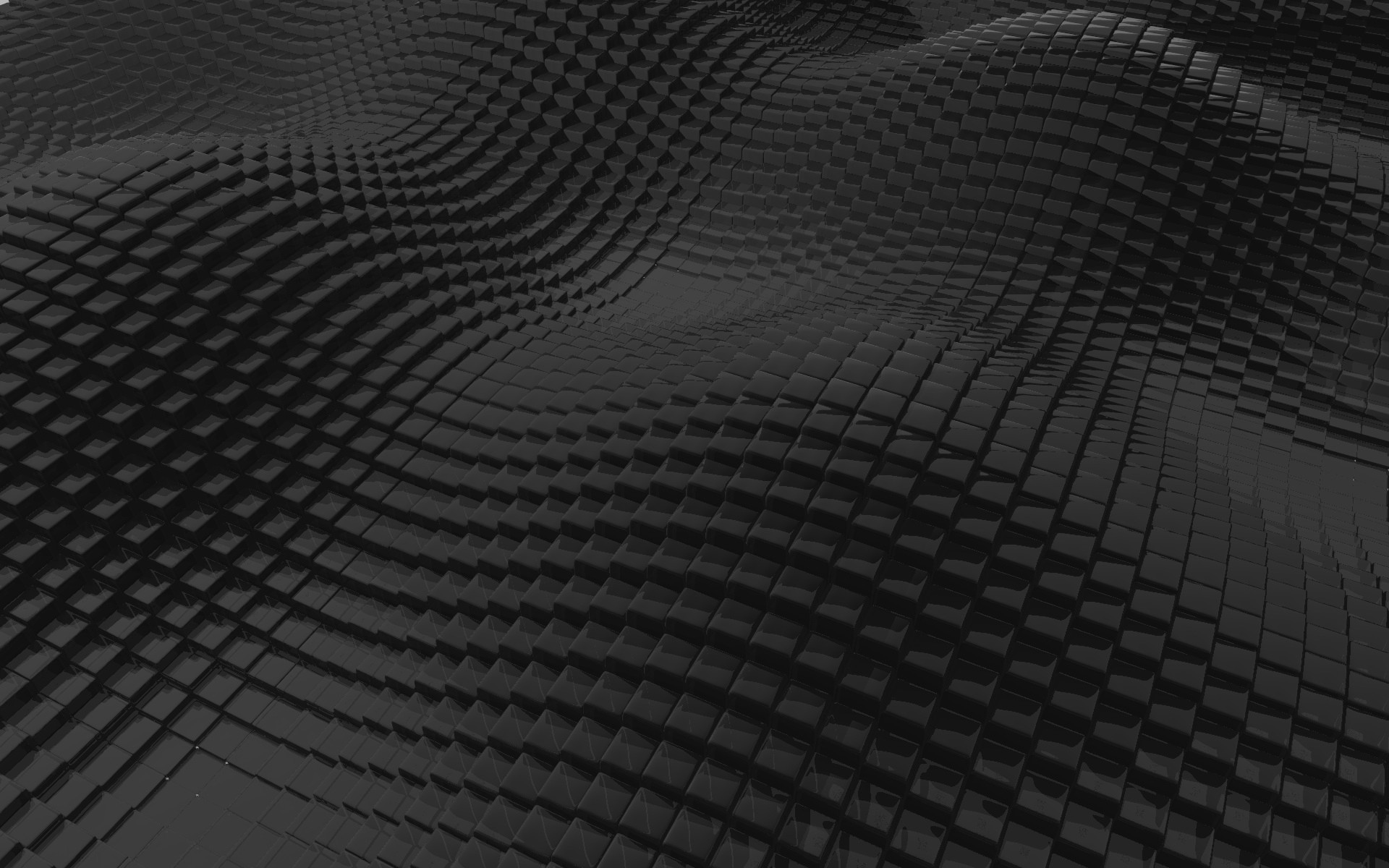 Abstract cubes digital art 3D render / Wallpaper