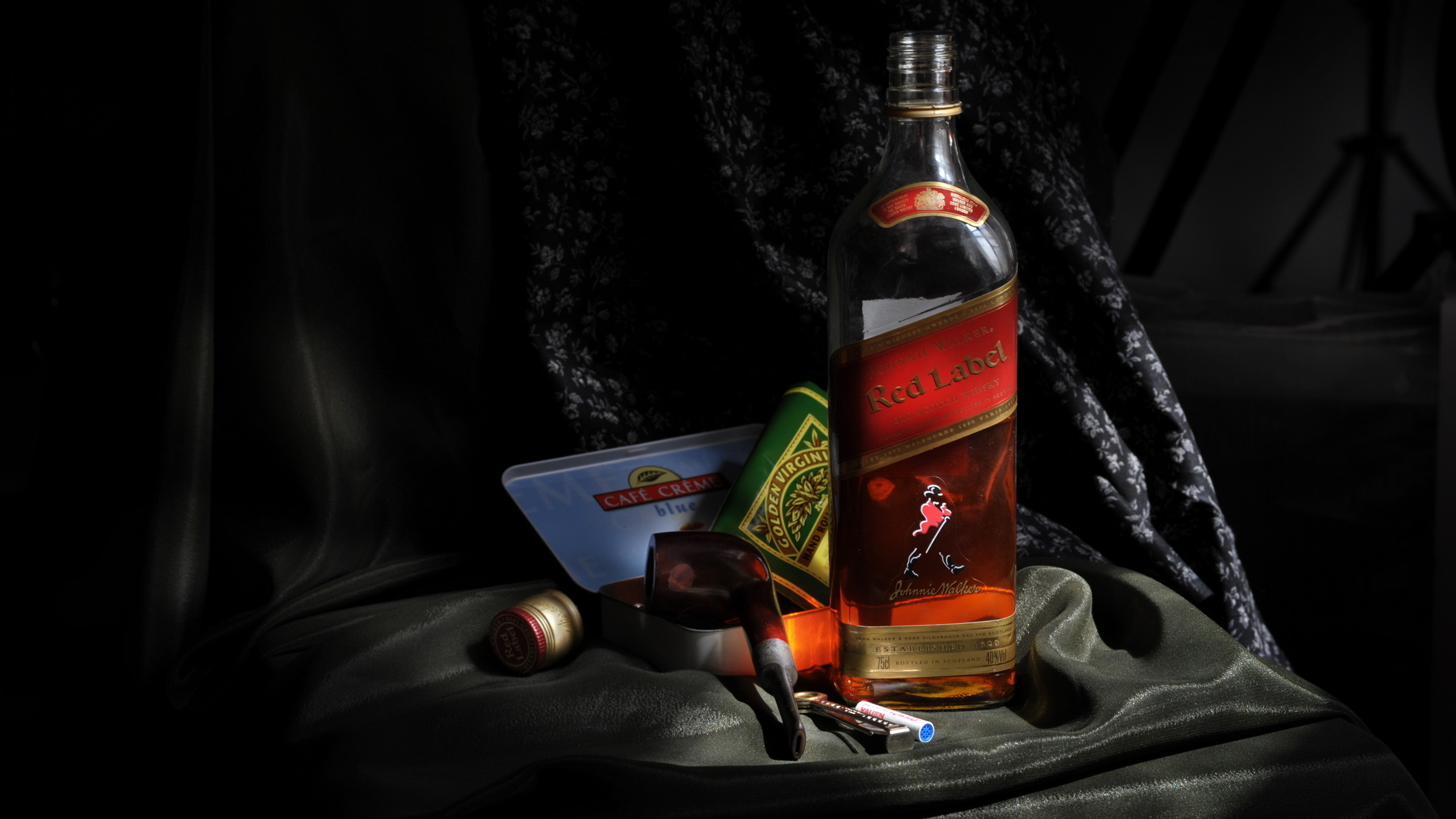Wallpaper HD Johnnie Walker Red Label Whiskey Bottle Alcohol Background Picture