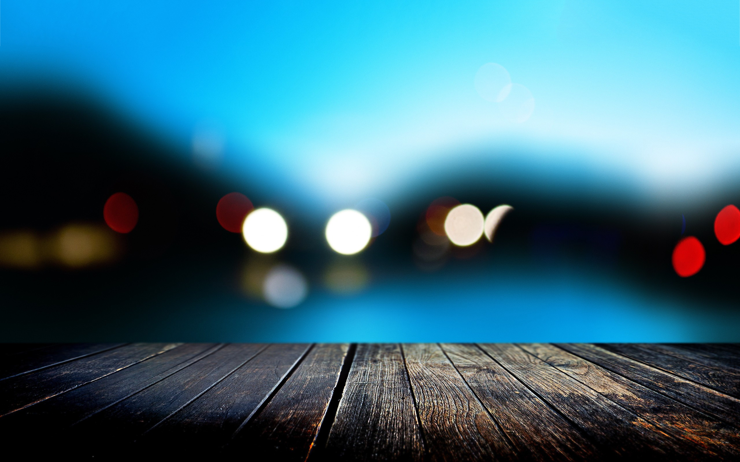 Pier evening lights