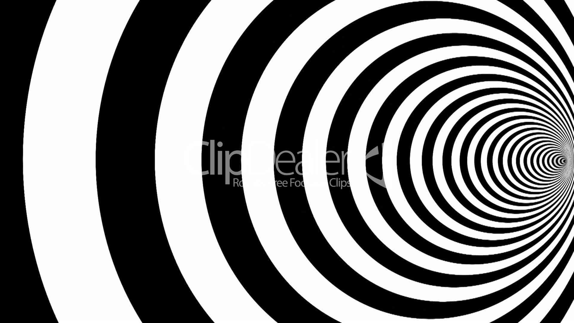 Optical illusion target tunnel retro spiral hypnosis .