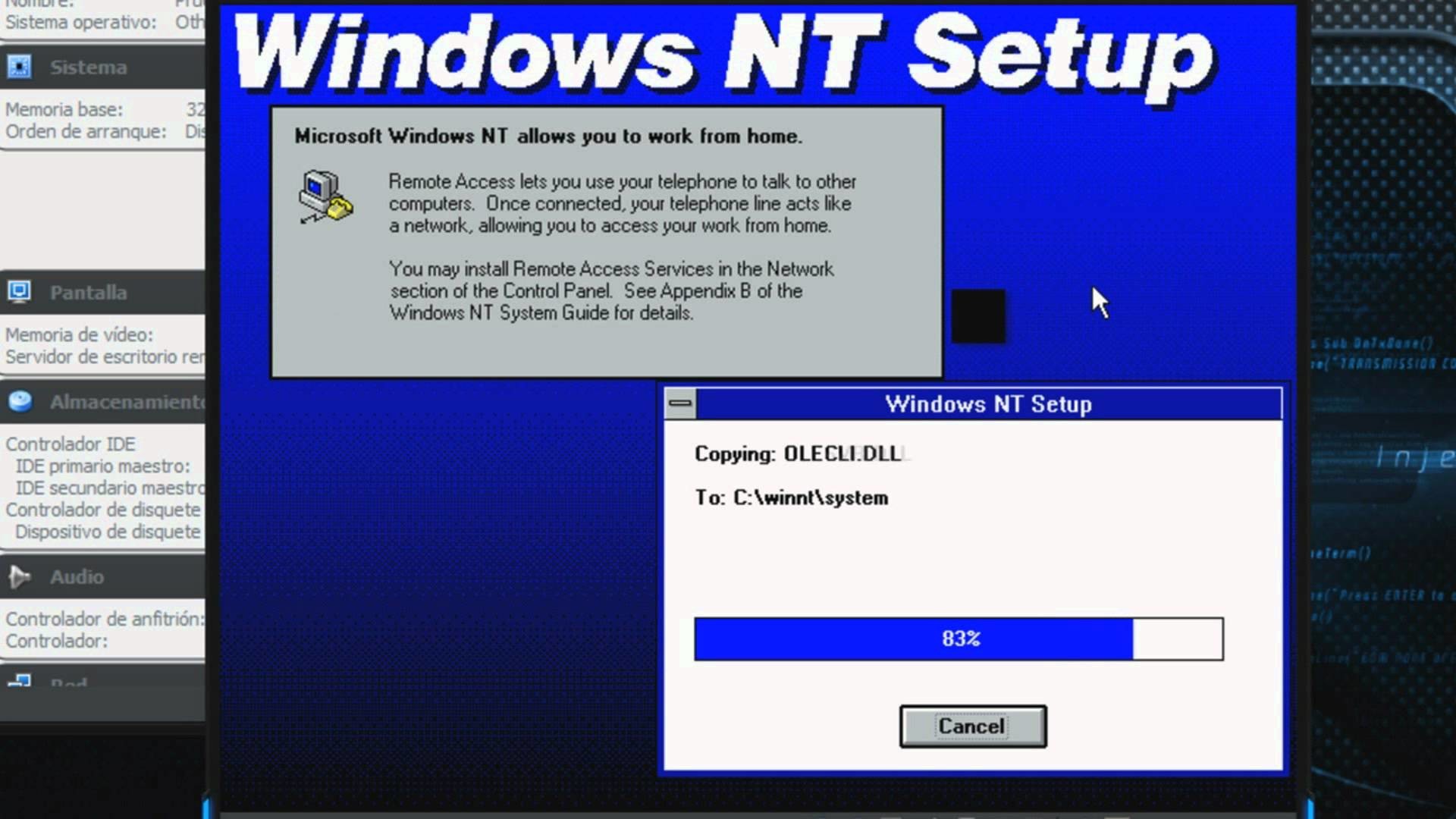 Como Instalar Windows NT 3.1 Workstation Build 528 RTM en Virtualbox