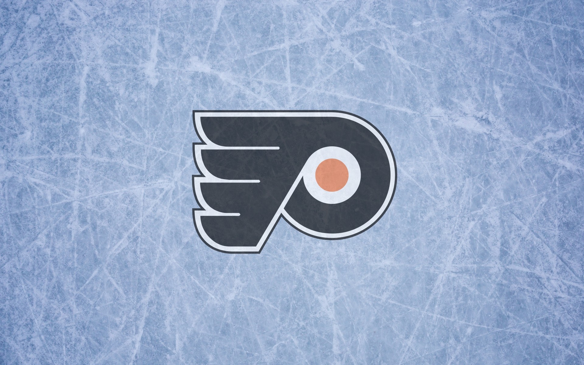 Philadelphia Flyers wallpaper with logo and ice 1920x1200px, 16×10