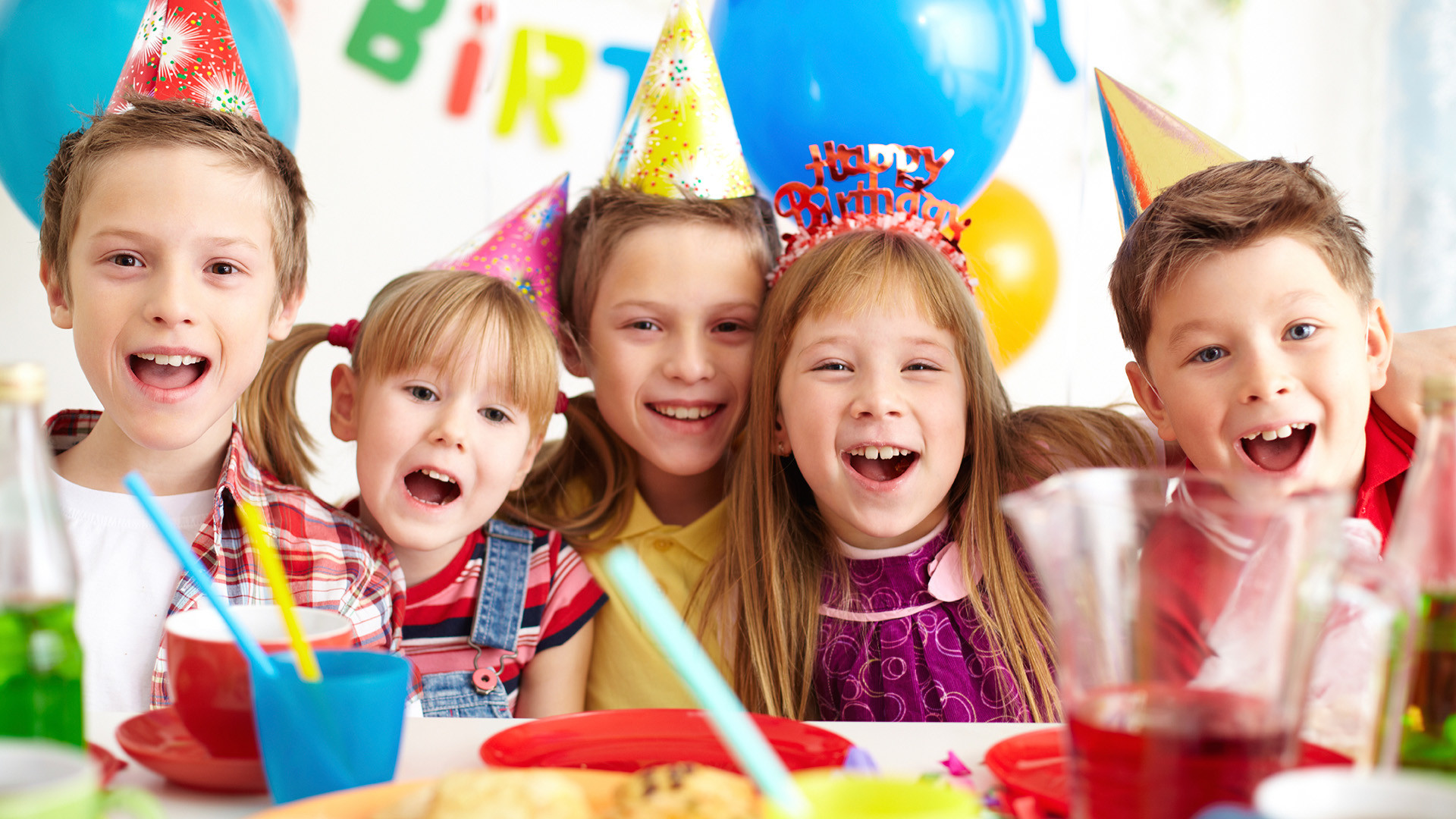 Children at a birthday party