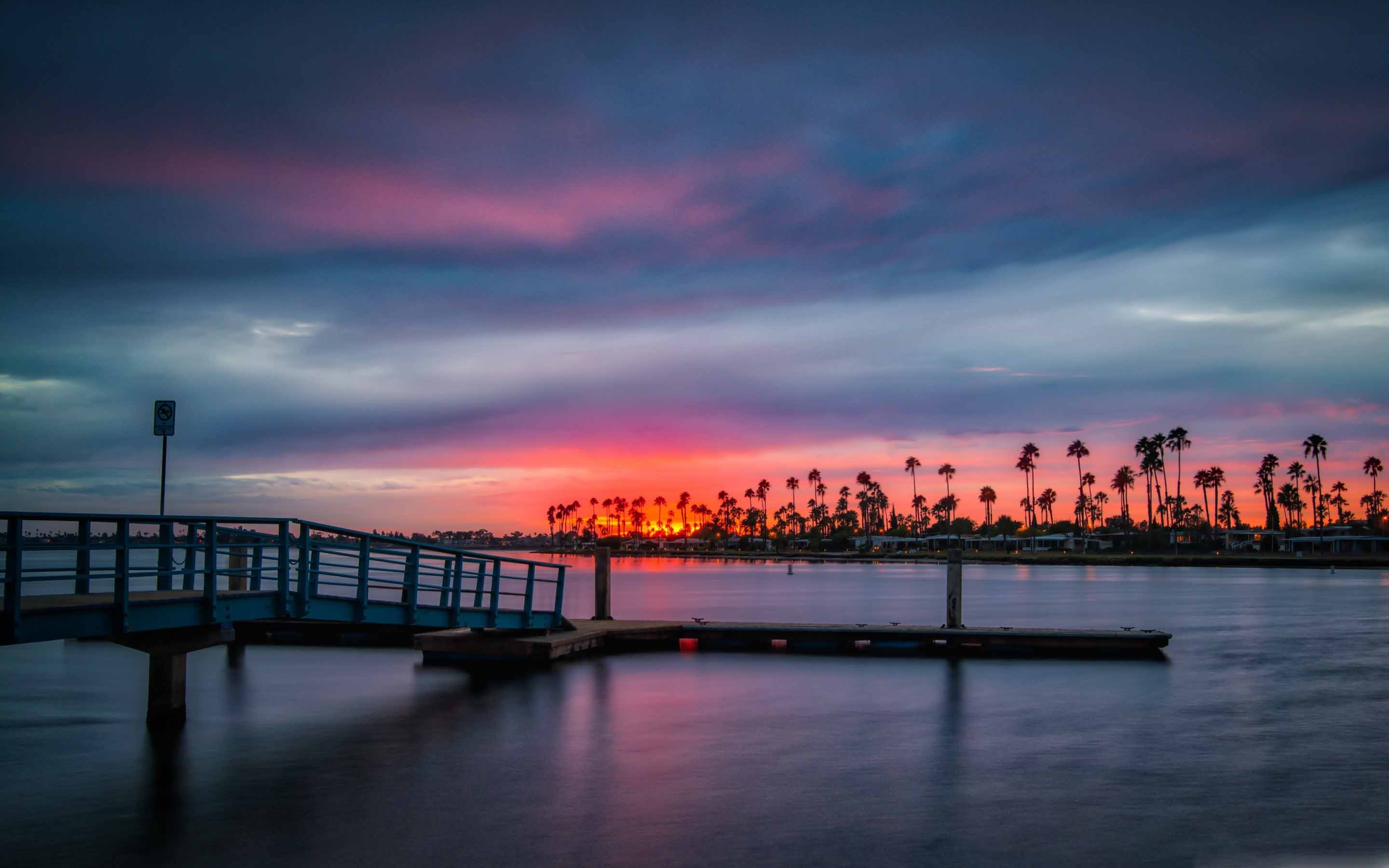 California Sunset Mac wallpaper