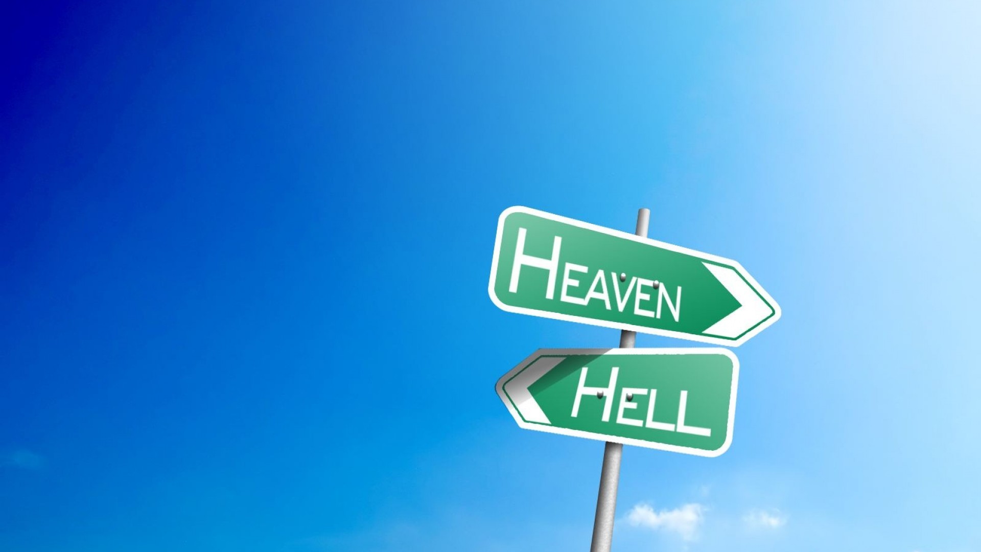 Hell Heaven inspirational sign road sign wallpaper 213412 WallpaperUP