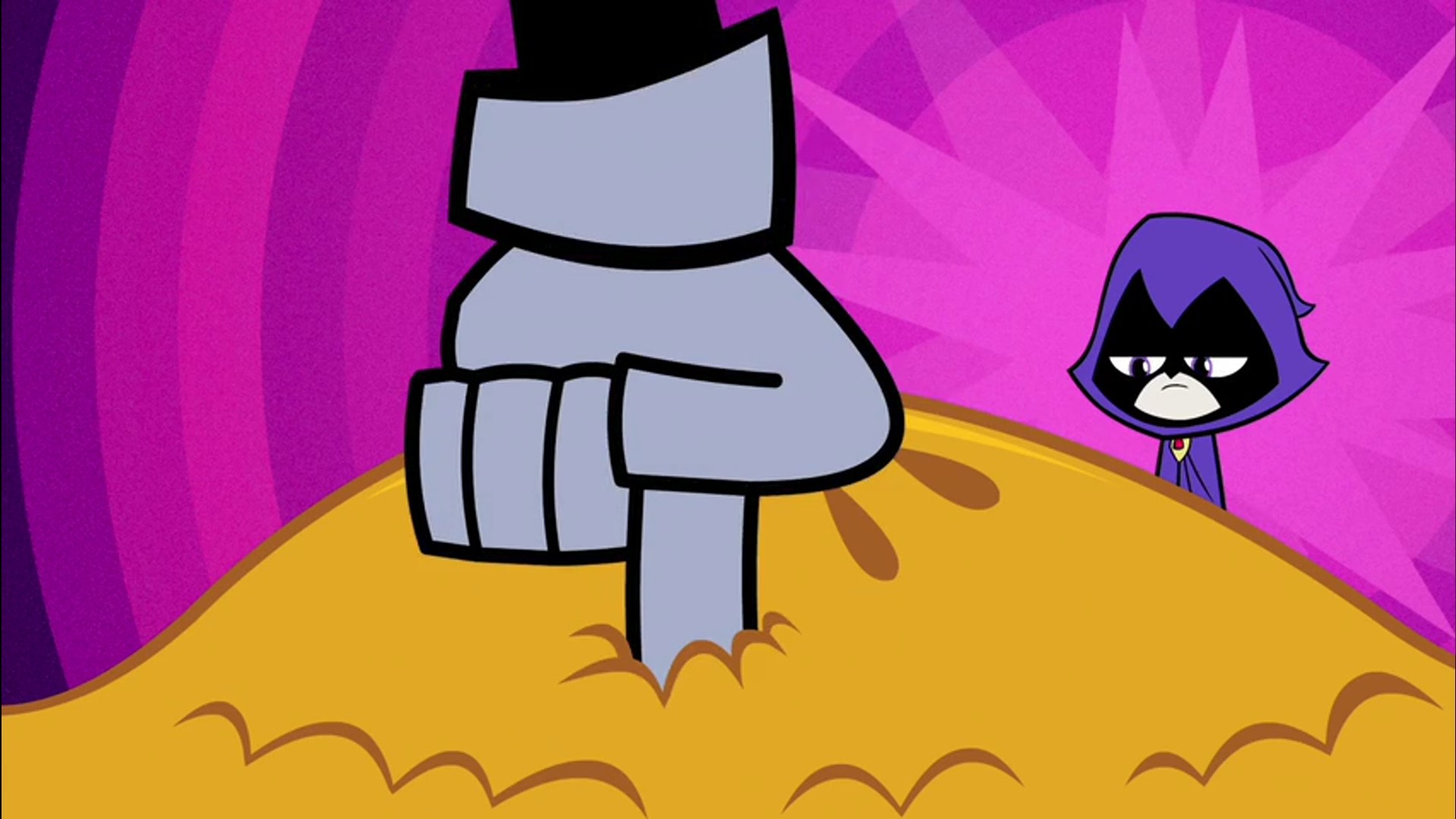 Beast Boy's finger in Raven's pie.jpg