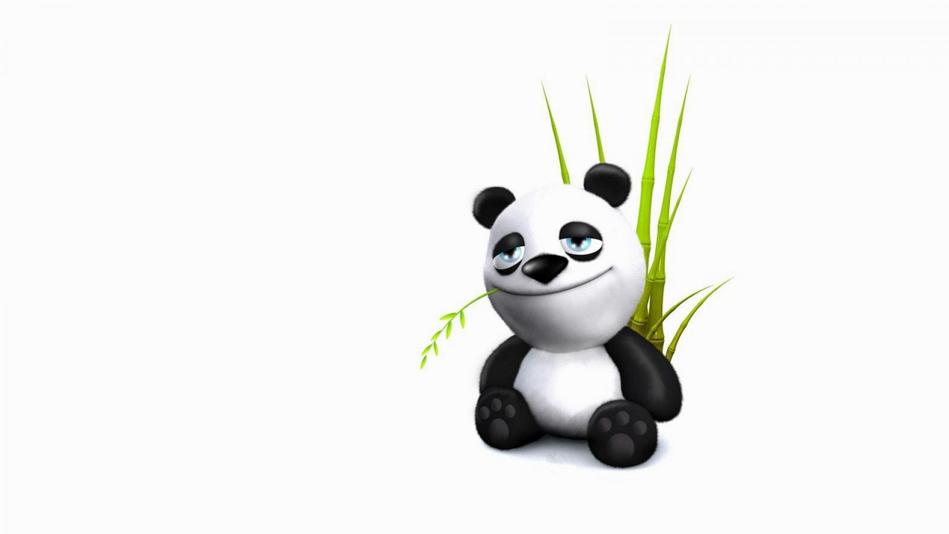 Wallpaper.wiki Funny 3D Cartoon Panda Background PIC