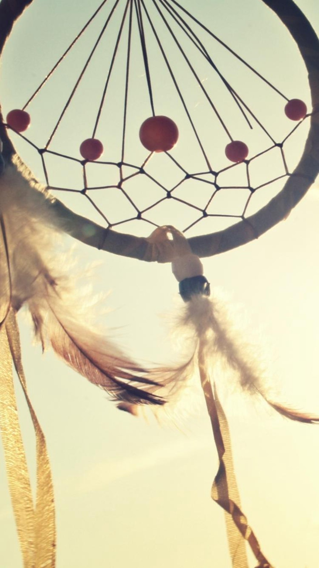 Abstract Macro Dreamcatcher Vintage Simple #iPhone #plus #wallpaper