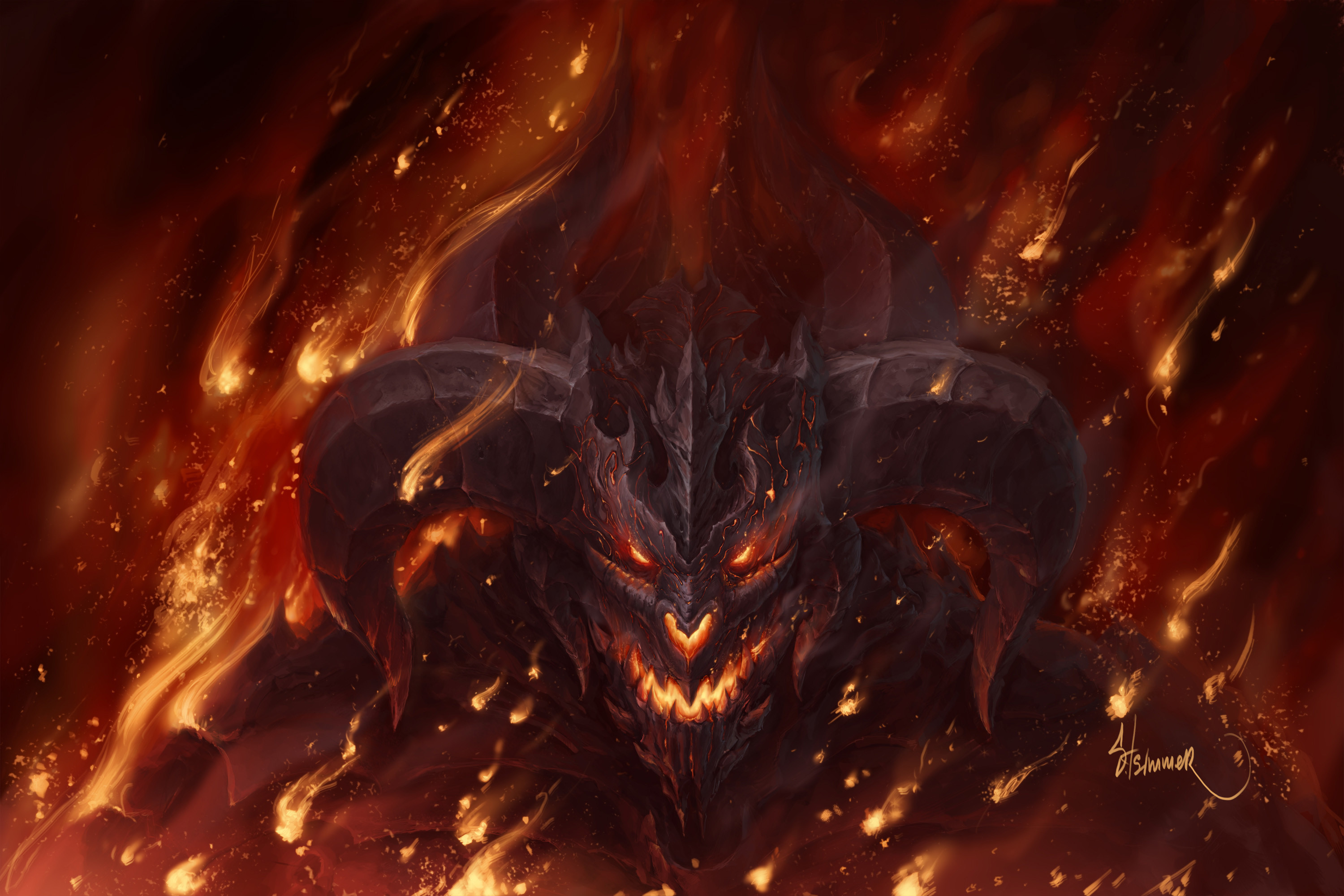 Fire Demon Wallpaper For Desktop Wallpaper 3000 x 2000 px MB shadow demoness hell fire angels wolf iphone dragon