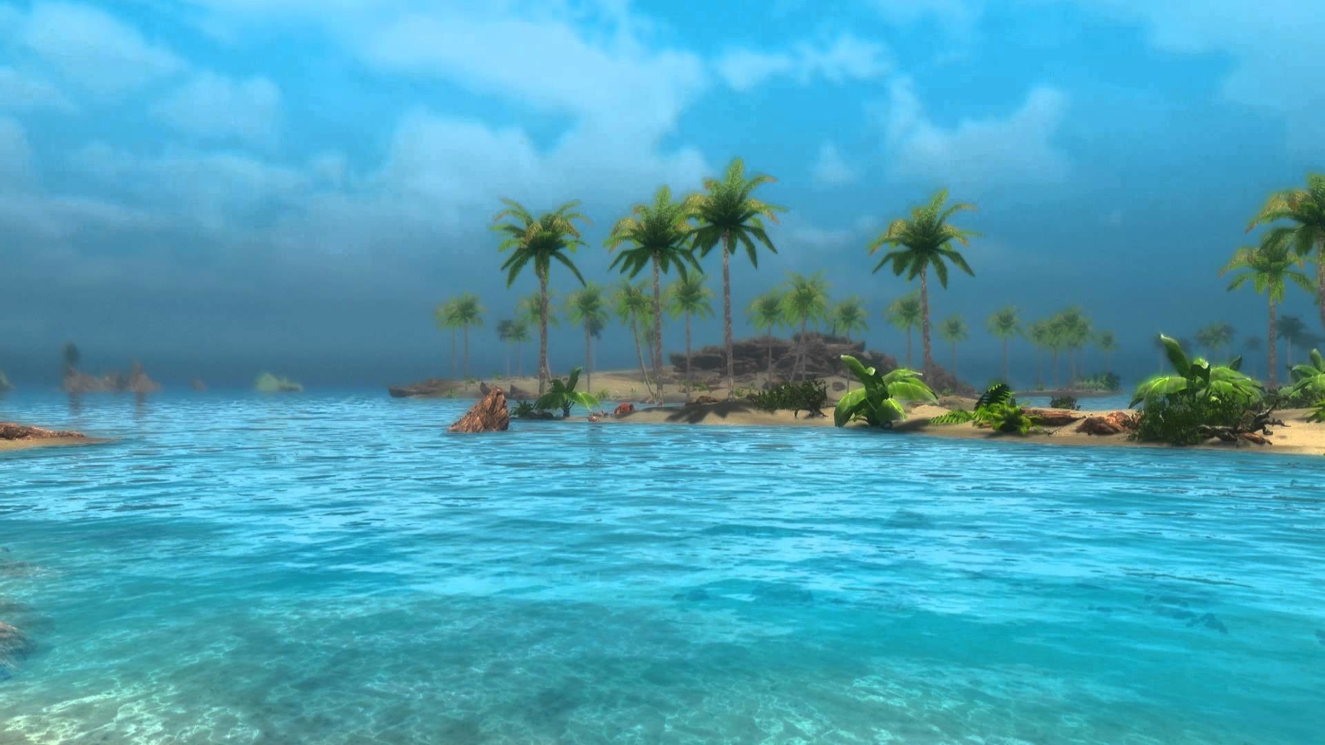 Animated Desktop Wallpaper – Tropical Skyrim 2 – Sunny Beach – YouTube