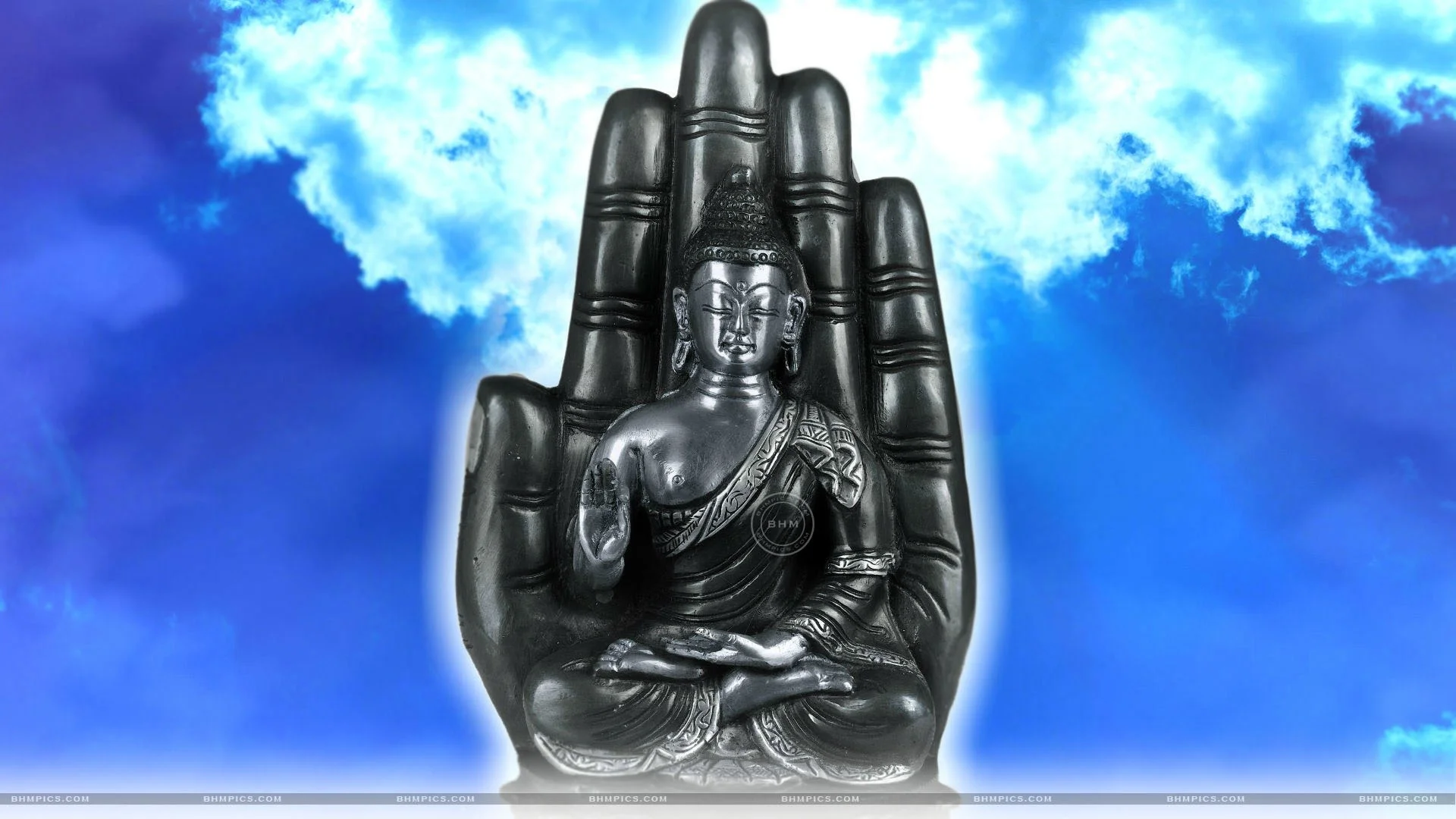 Lord Buddha Seated On Lotus