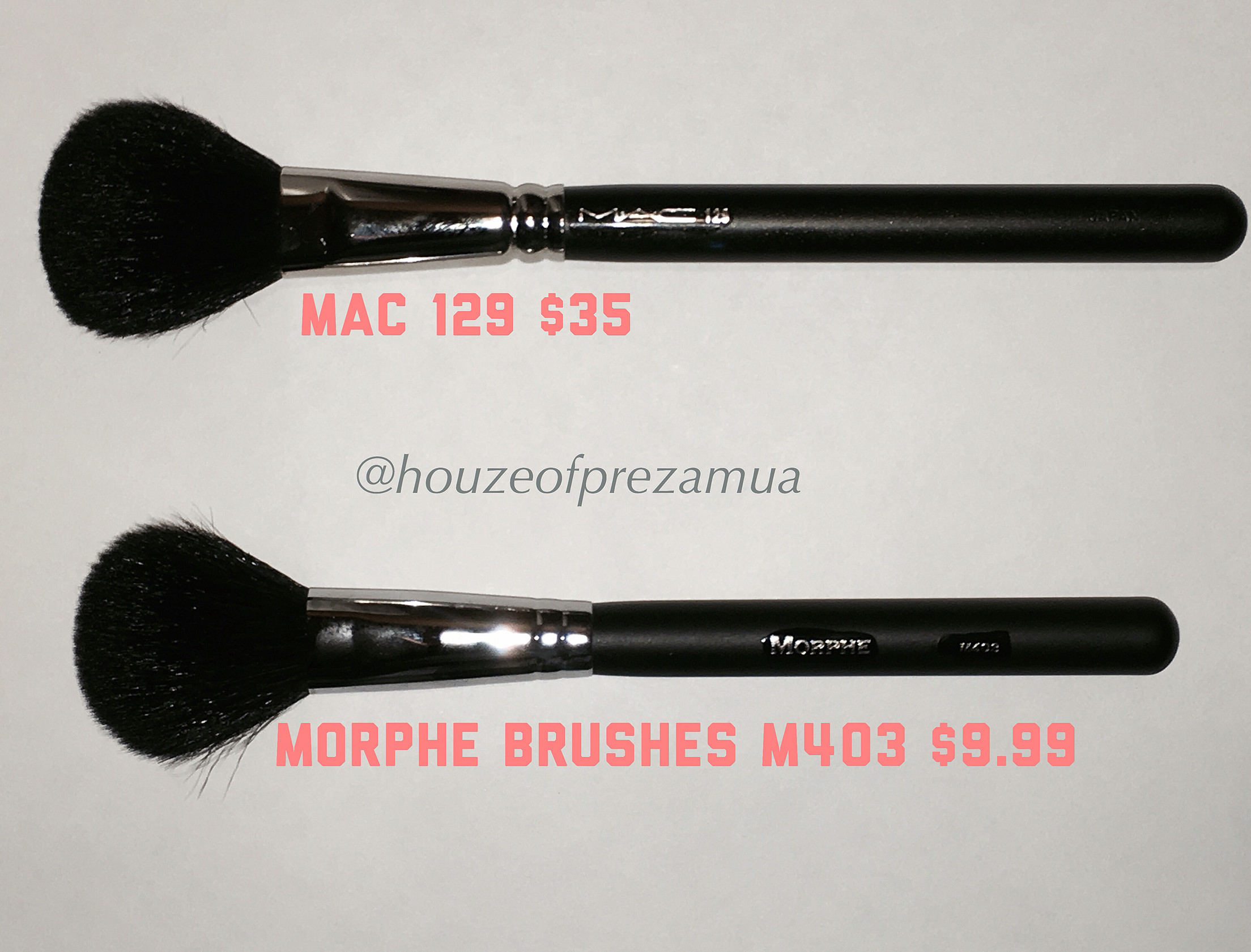 MAC 129 brush dupe. Morphe Brushes M403 brush