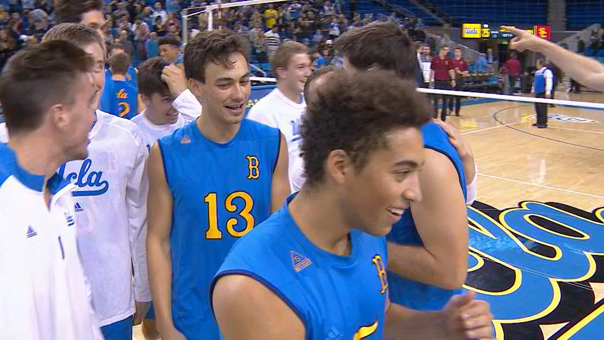 2 UCLA mens volleyball takes down crosstown rival USC in four sets Pac 12