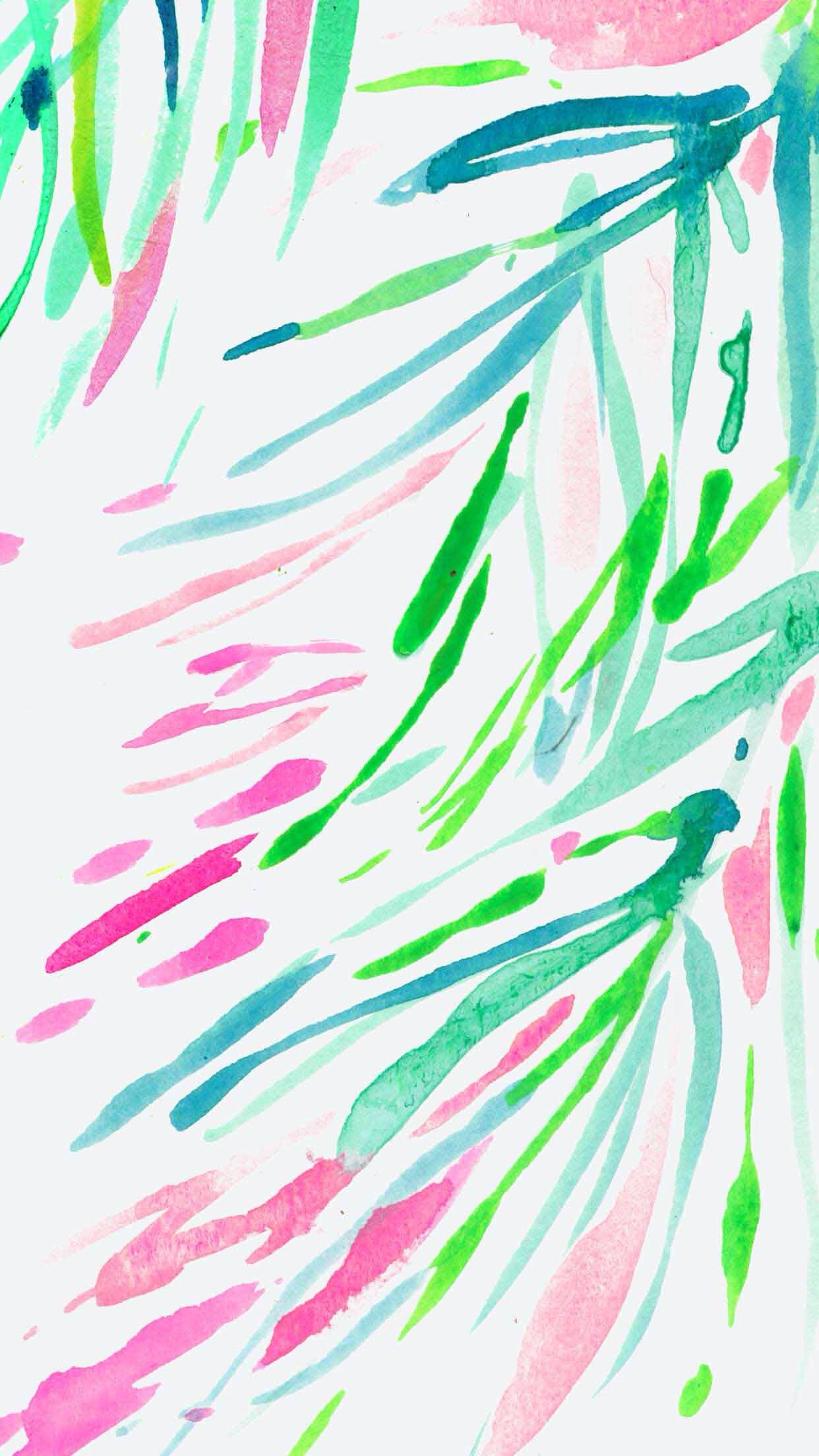 Lilly Pulitzer â Find more watercolor #iPhone + #Android #Wallpapers at…