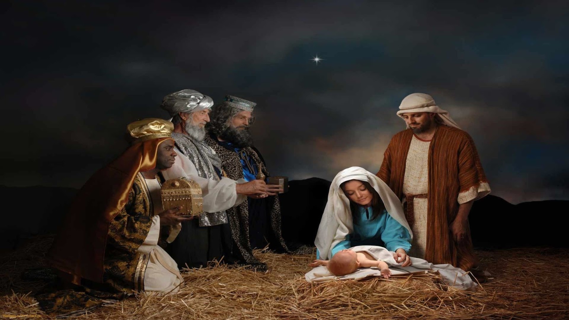Christmas nativity powerpoint backgrounds