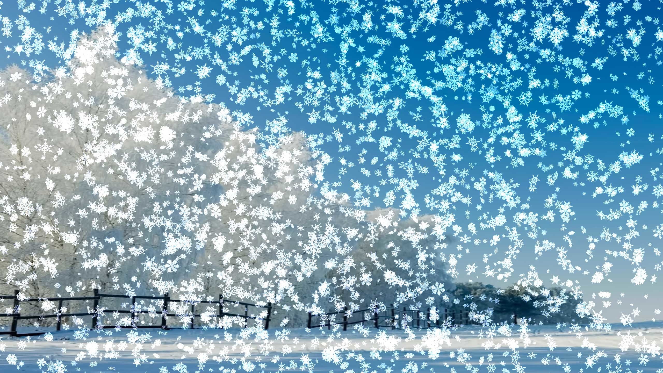 Snowy Desktop 3D