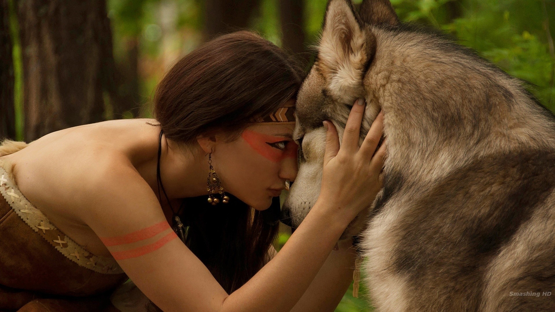 #Native #American #Fantasy #Wolf #Girls 19201080 http /