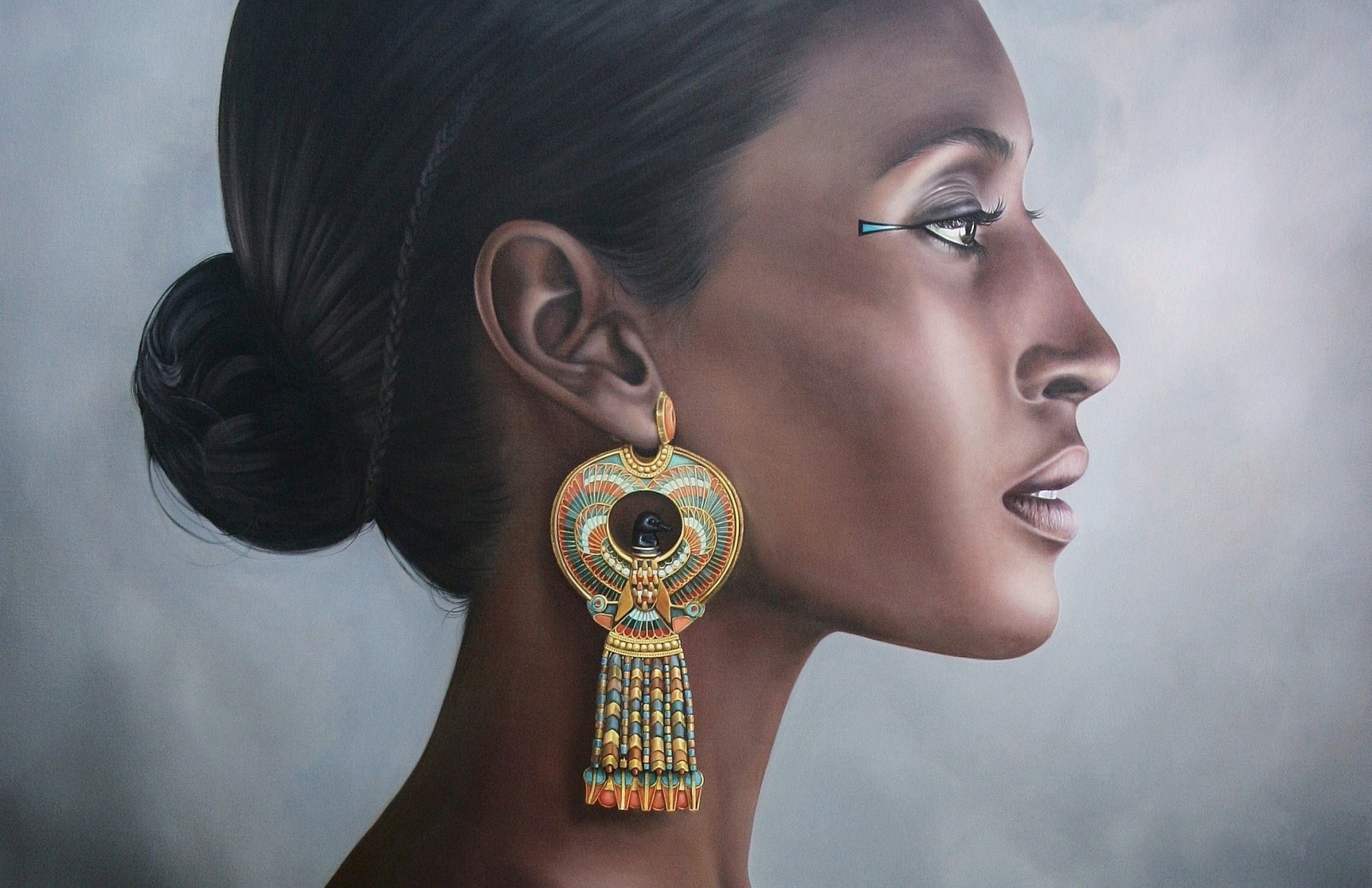 Hatshepsut hatshepsut a woman earrings egypt portrait pharaoh