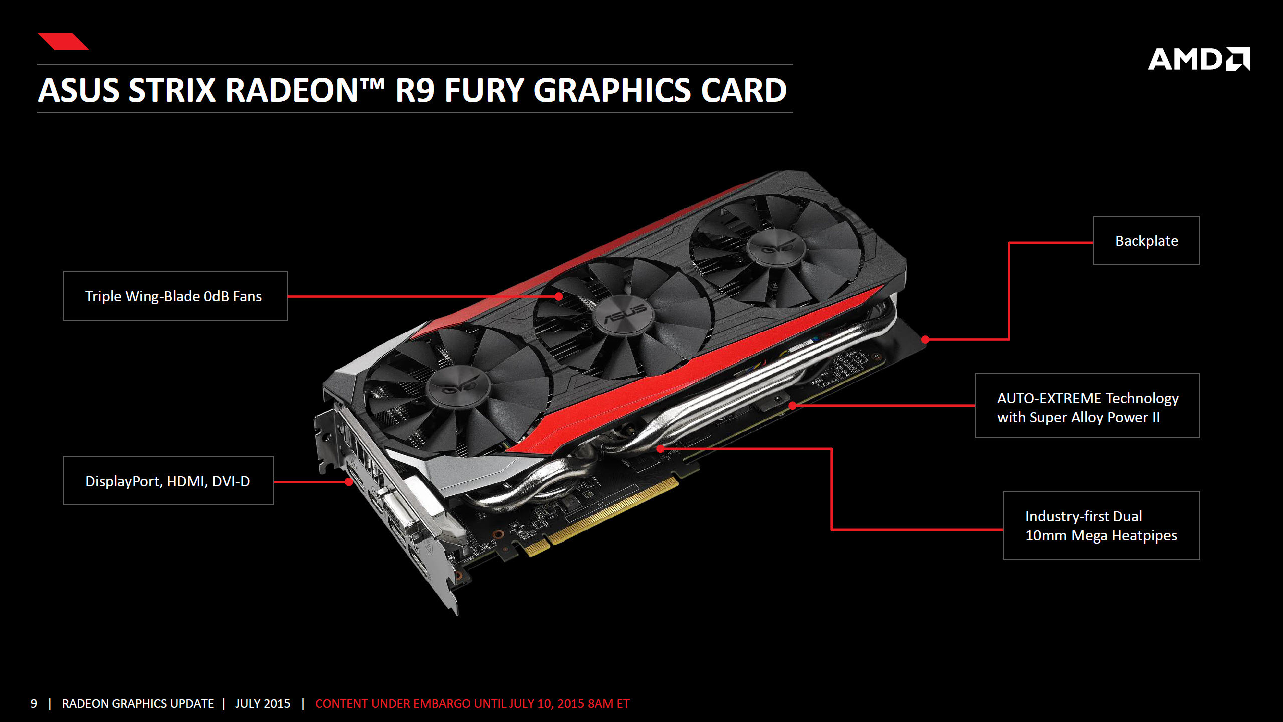 AMD Radeon R9 Fury With Fiji Pro GPU Officially Launched .