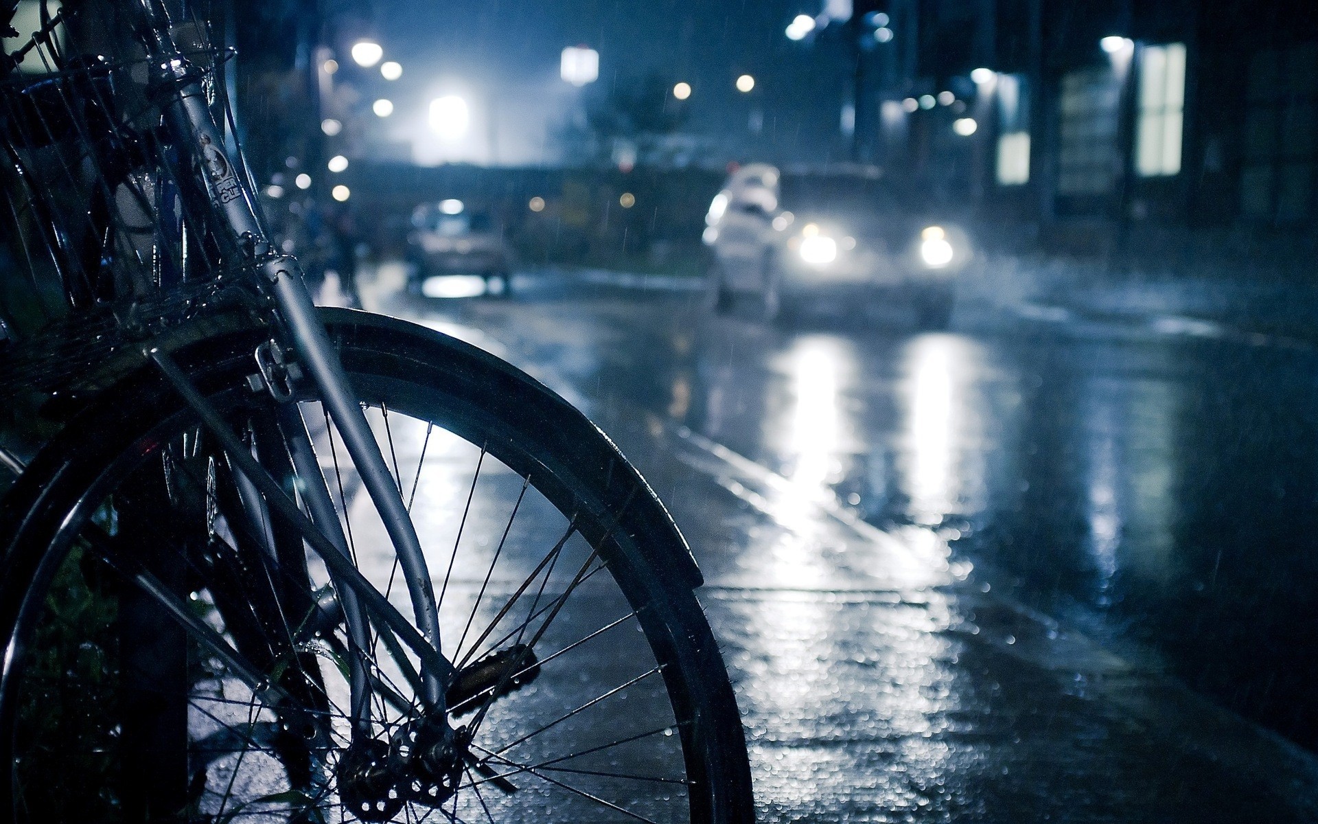 Rainy Day And Bicycle Wallpaper HD Wallpaper | WallpaperLepi