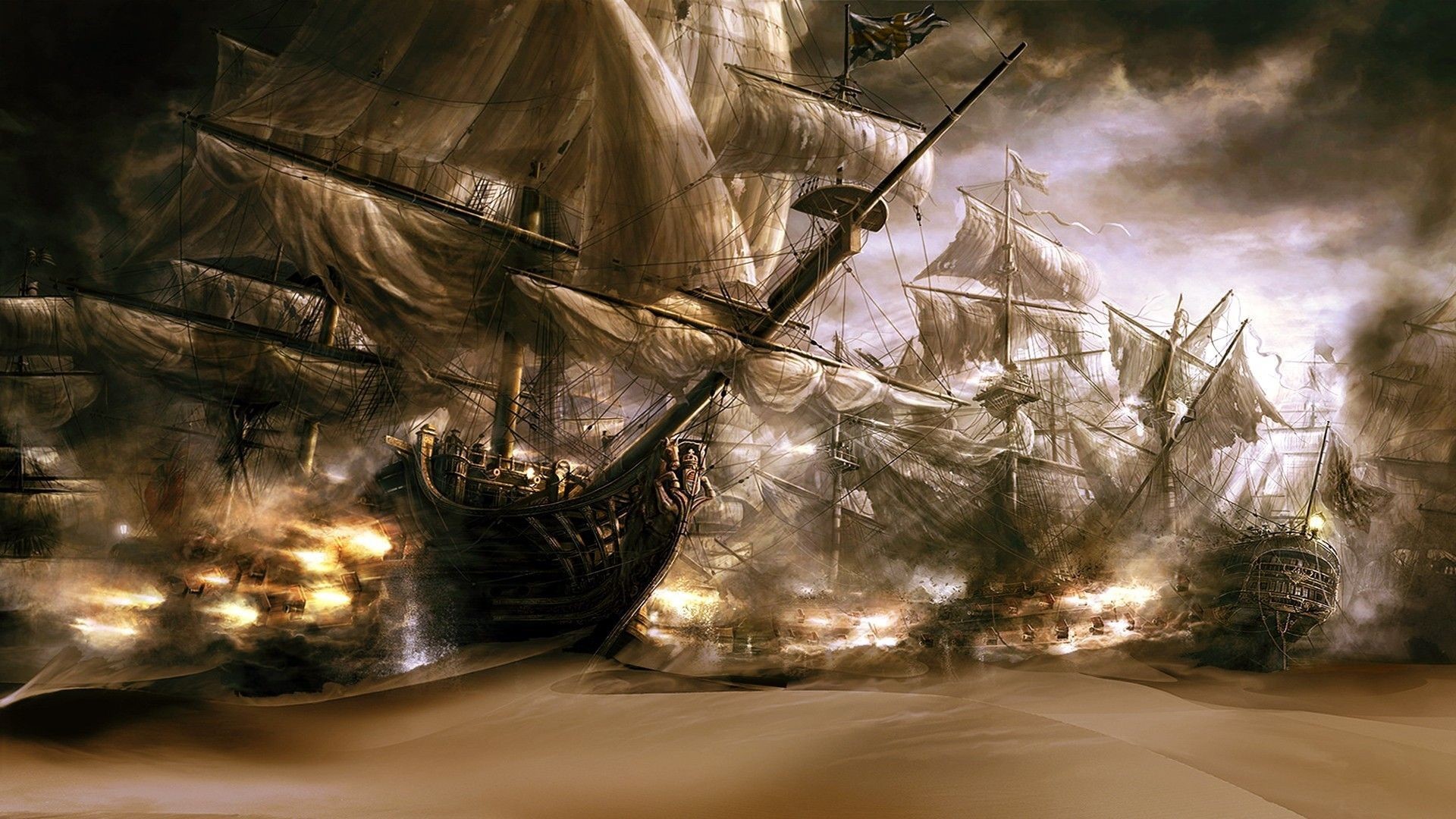 Ghost Pirate Ship Images As Wallpaper HD