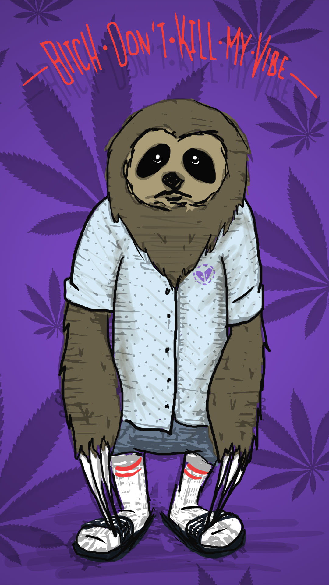 Stoner Sloth Mobile Wallpaper