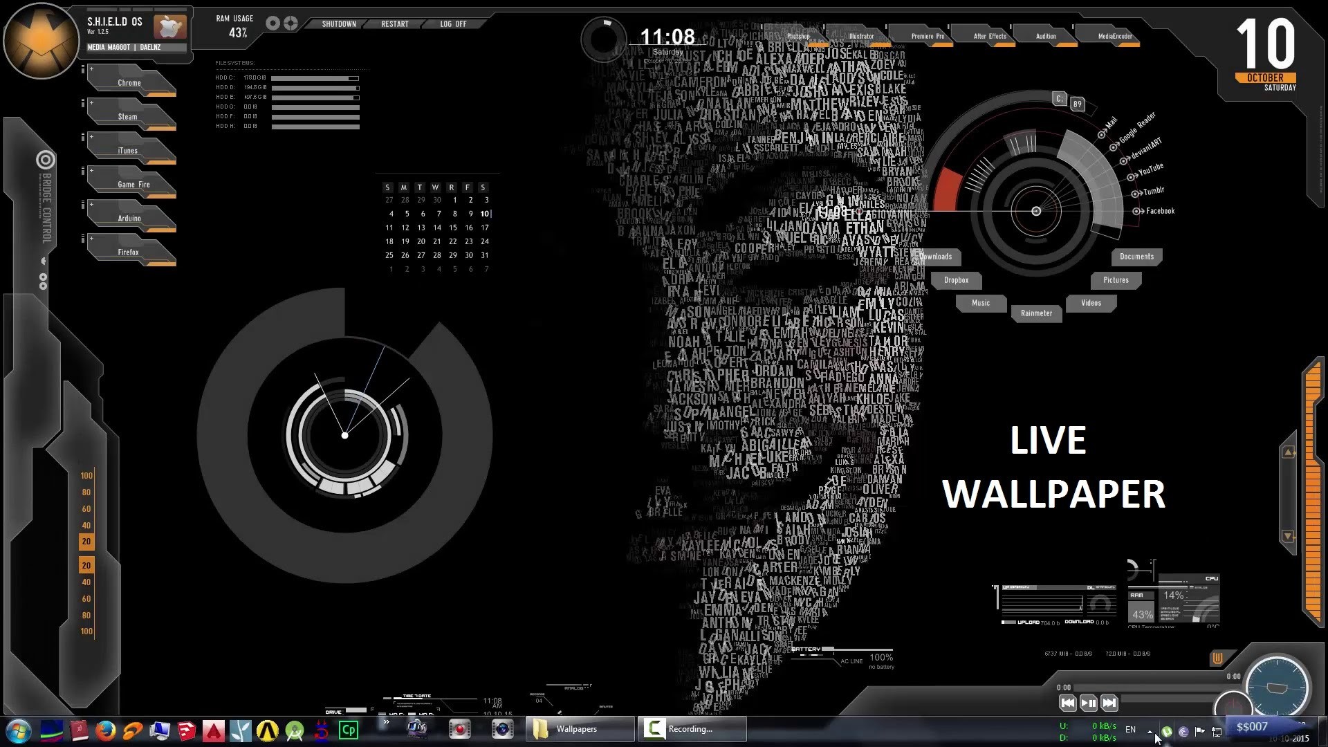 Make your desktop ALIVE with LIVE WALLPAPER – Rainmeter 007 – YouTube