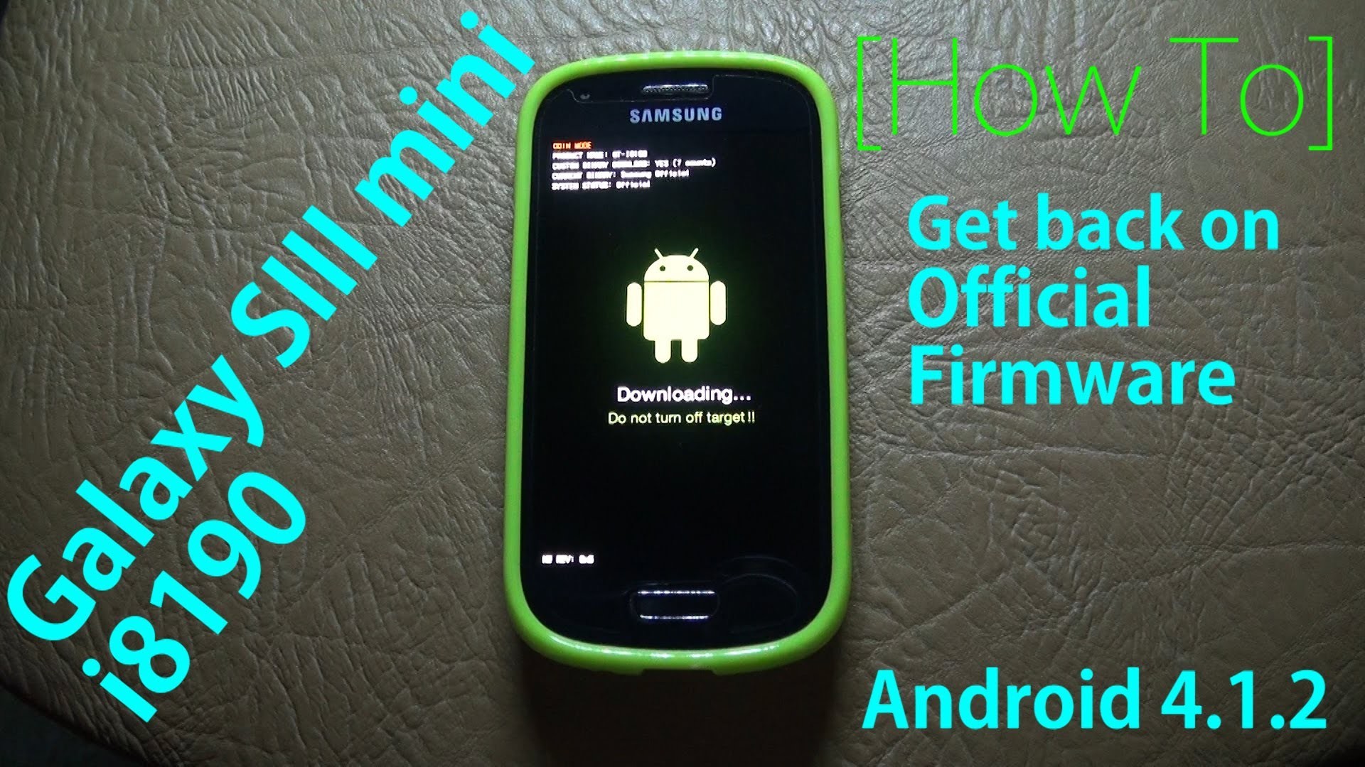 Galaxy S3 mini i8190 Install Official Firmware – YouTube