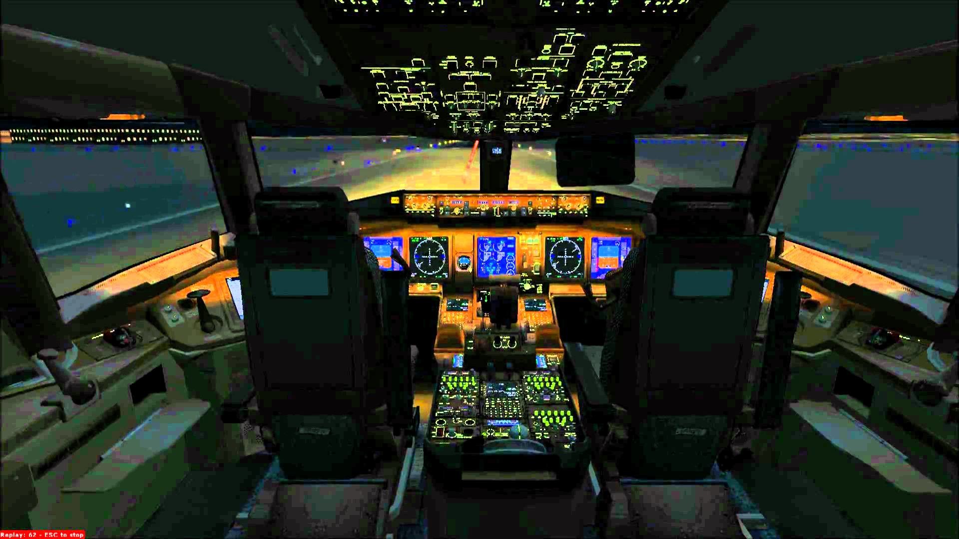 [HD] B777 cockpit landing Delhi â – YouTube
