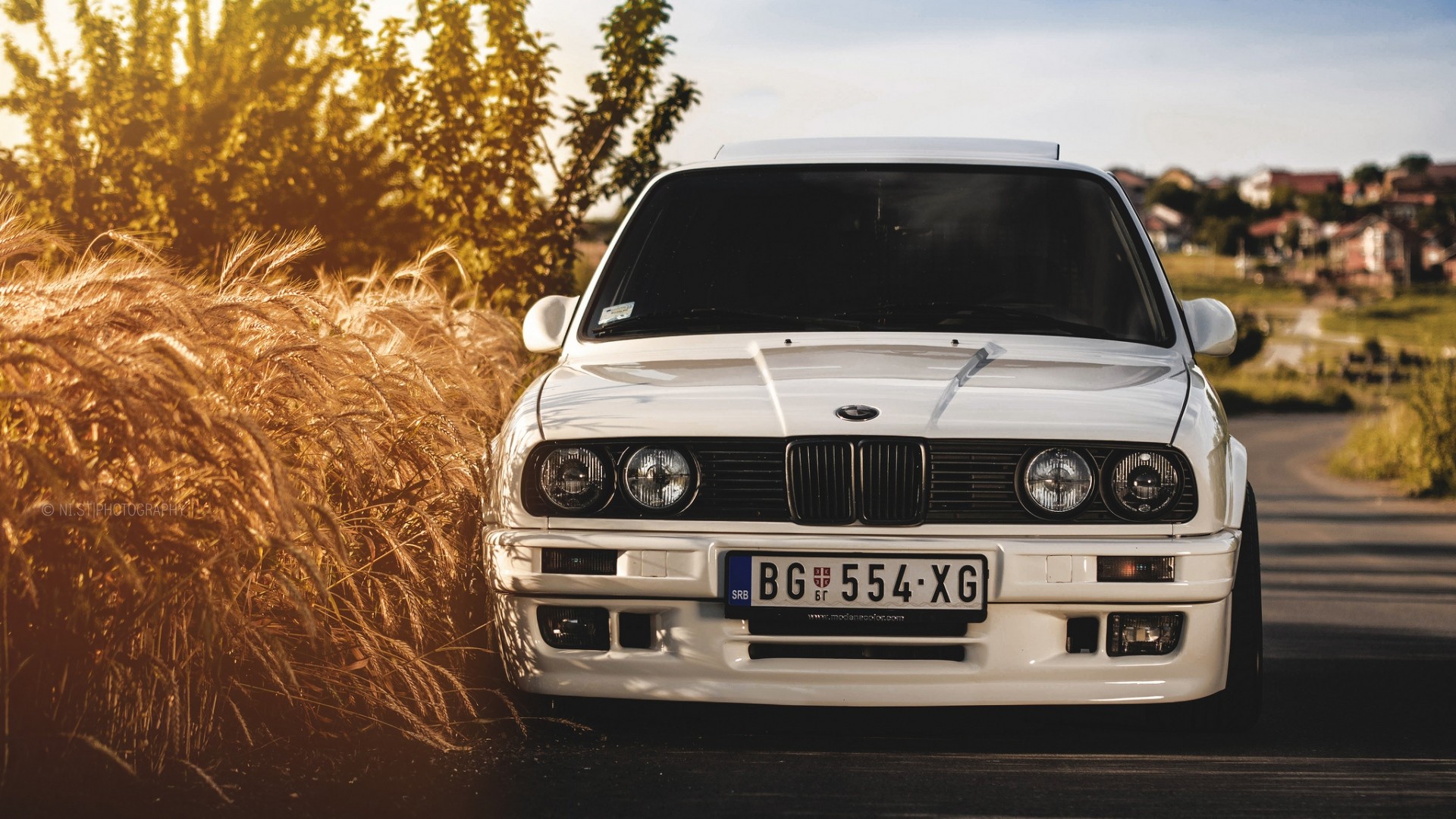 Preview wallpaper bmw, 325i, e30, white, auto 1920×1080