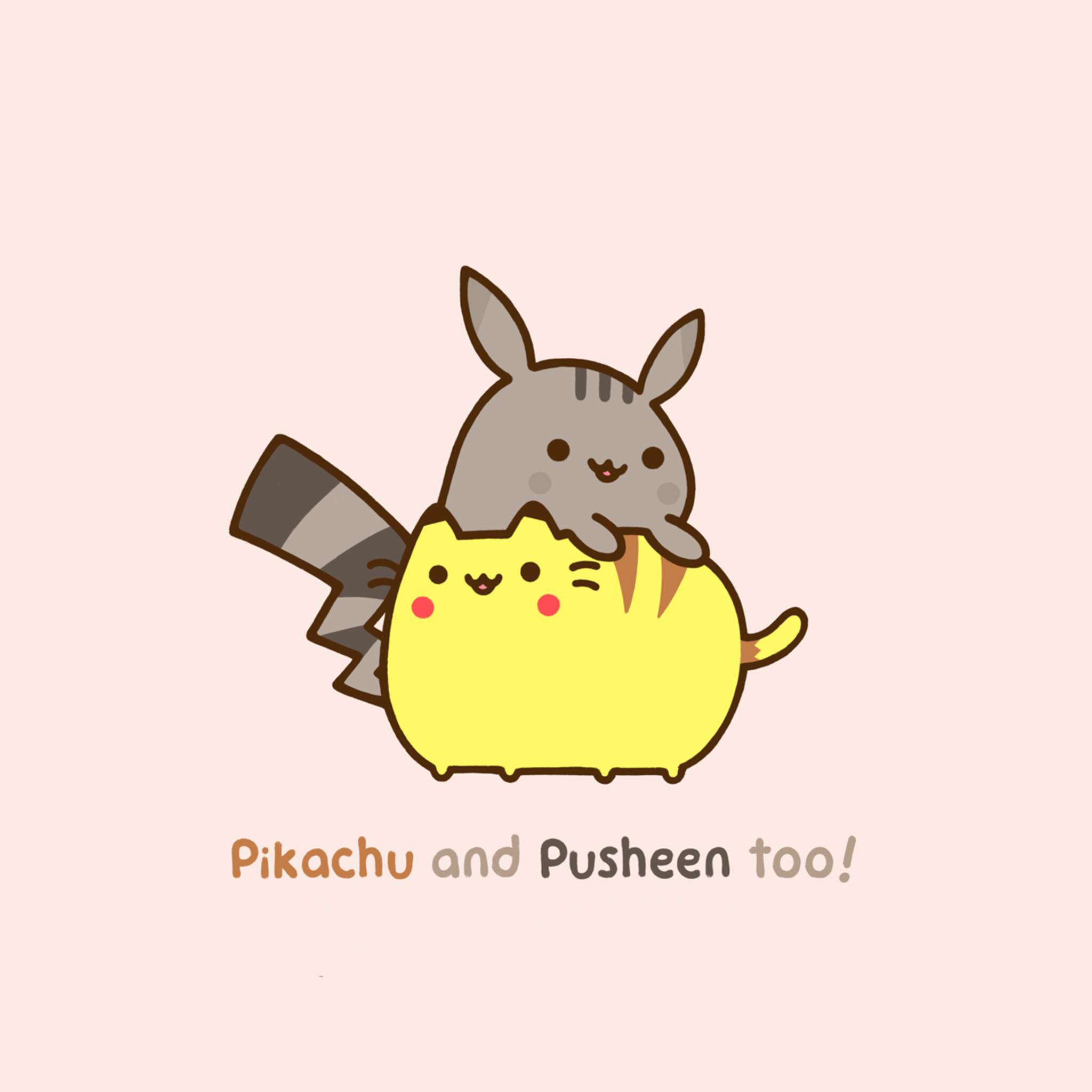 Pikachu and Pusheen xD 3