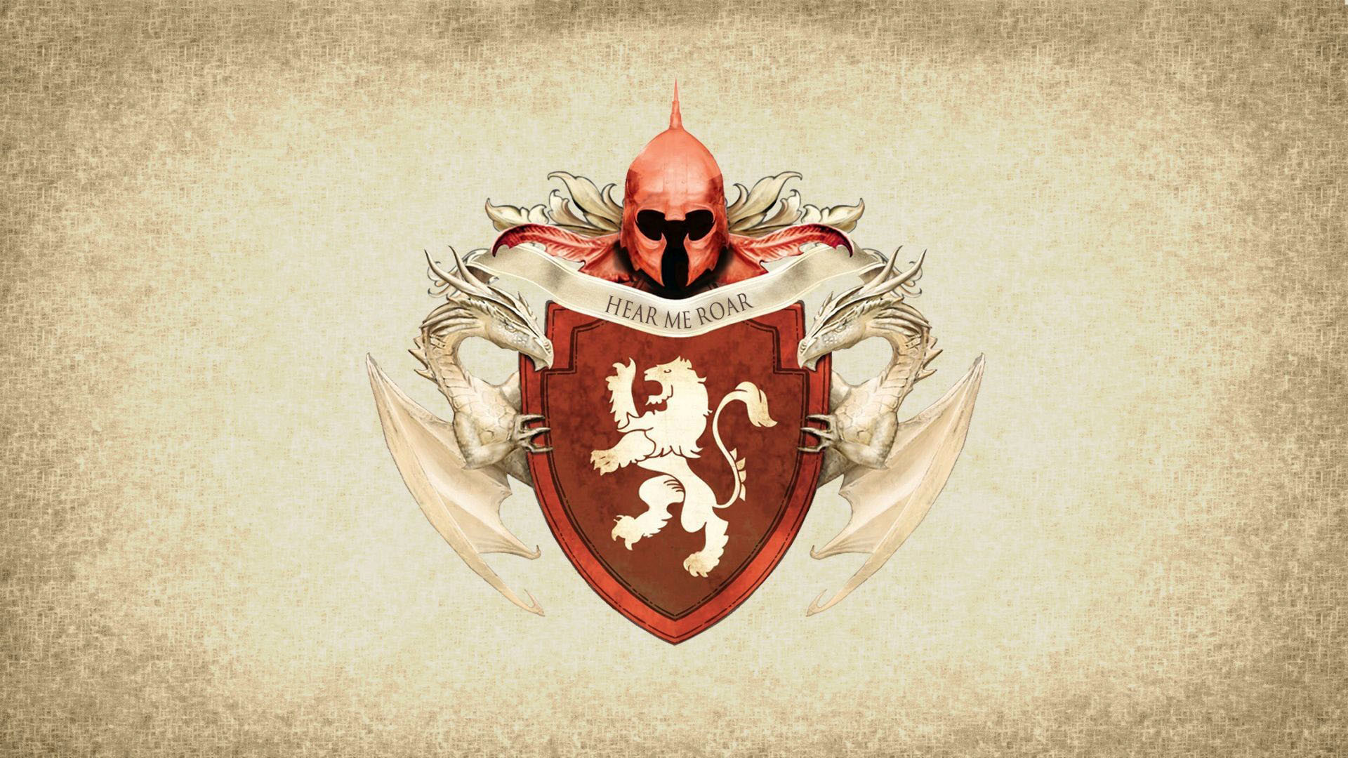 GoT medieval scroll: House Lannister wallpaper