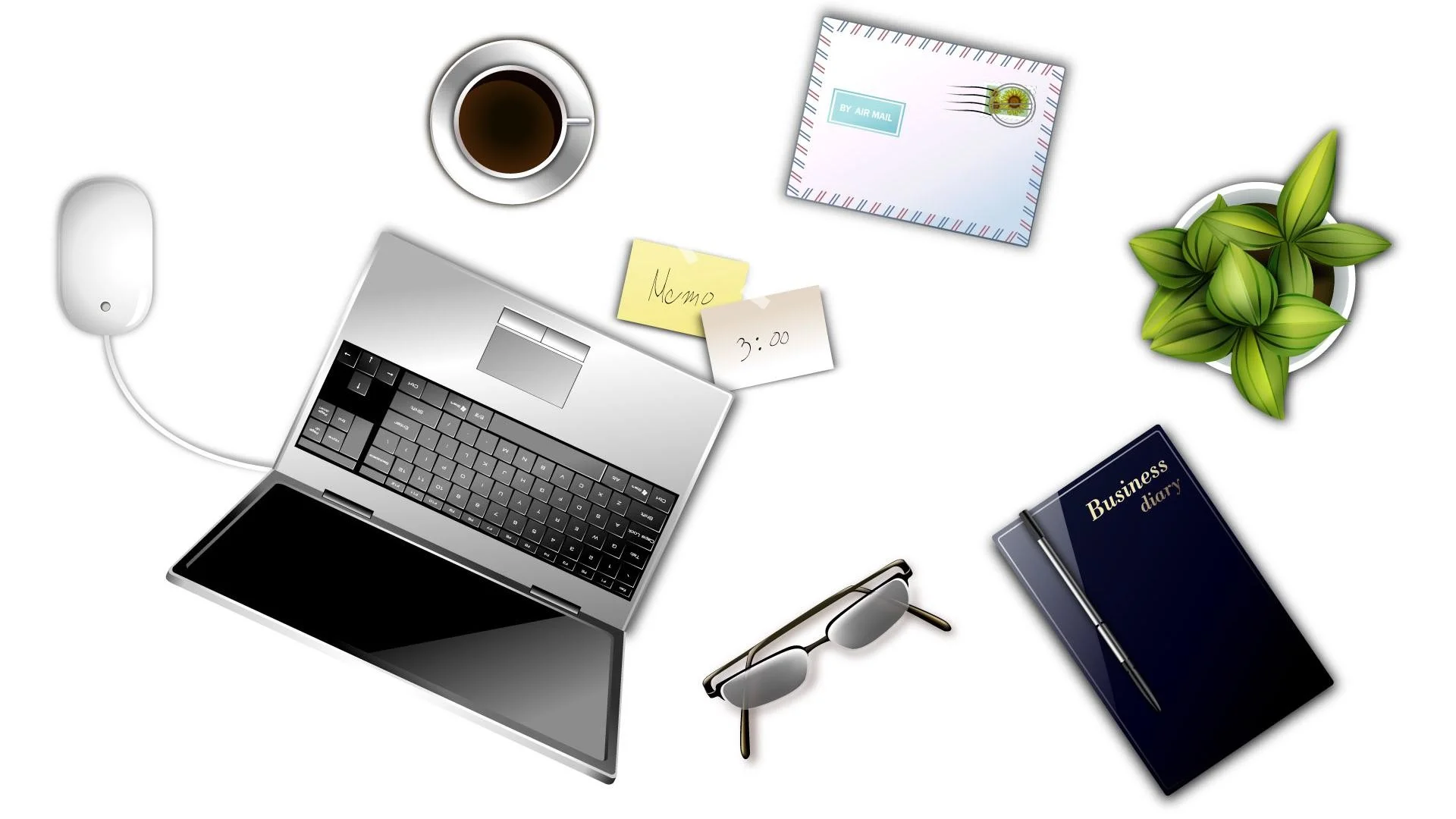 Digital Office supplies desktop design