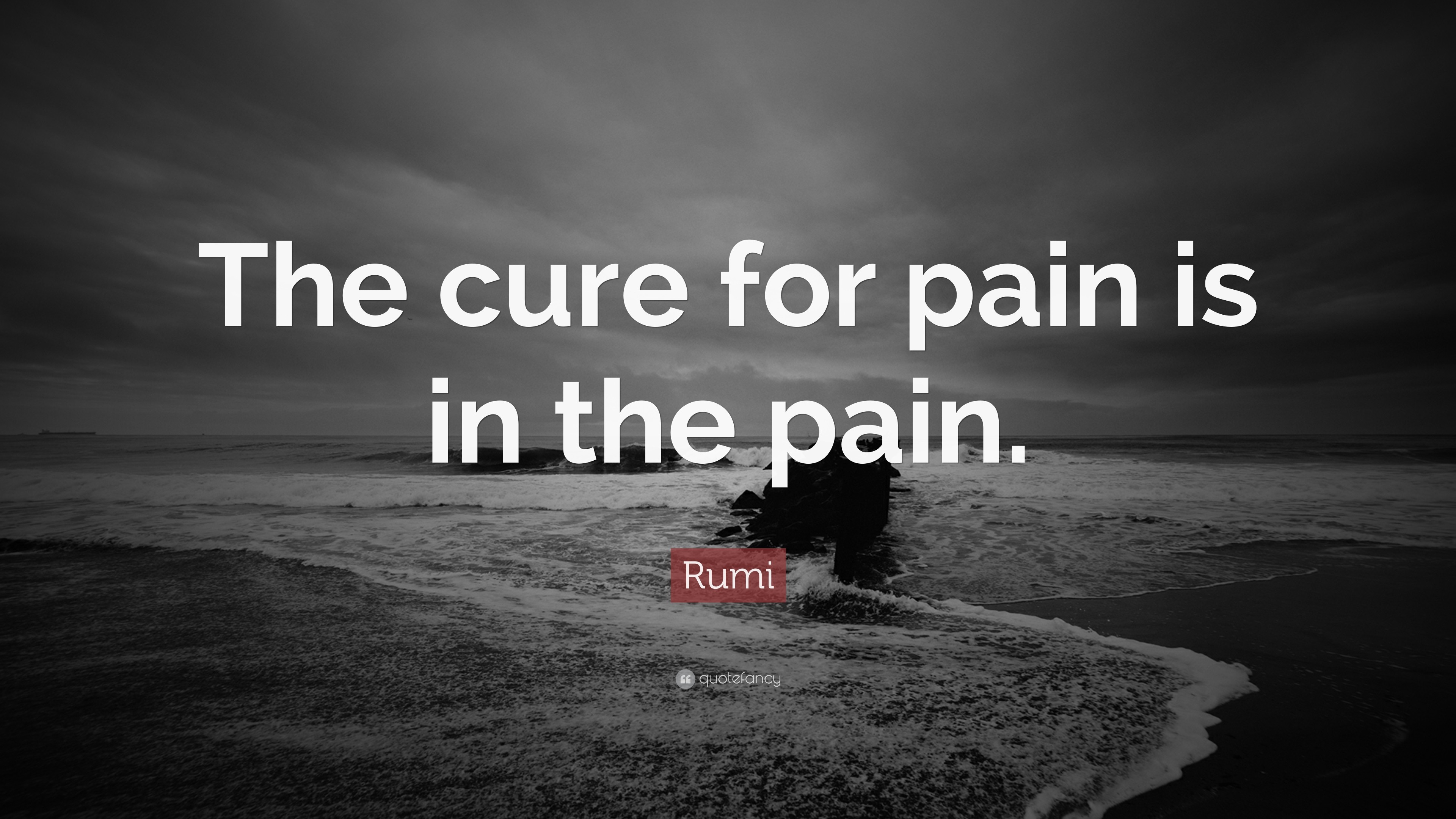 Spiritual Quotes The cure for pain is in the pain. Rumi