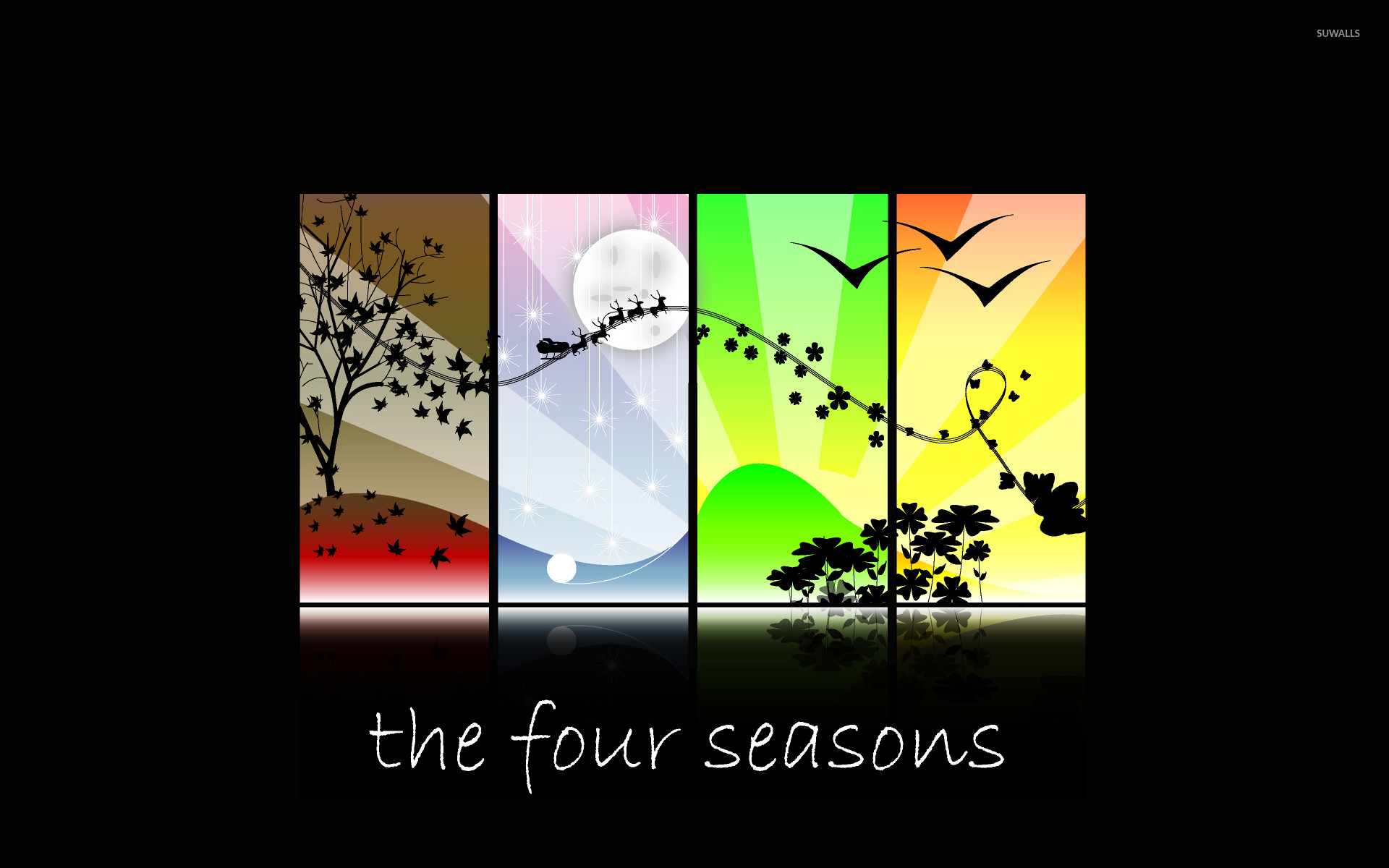 The four seasons wallpaper